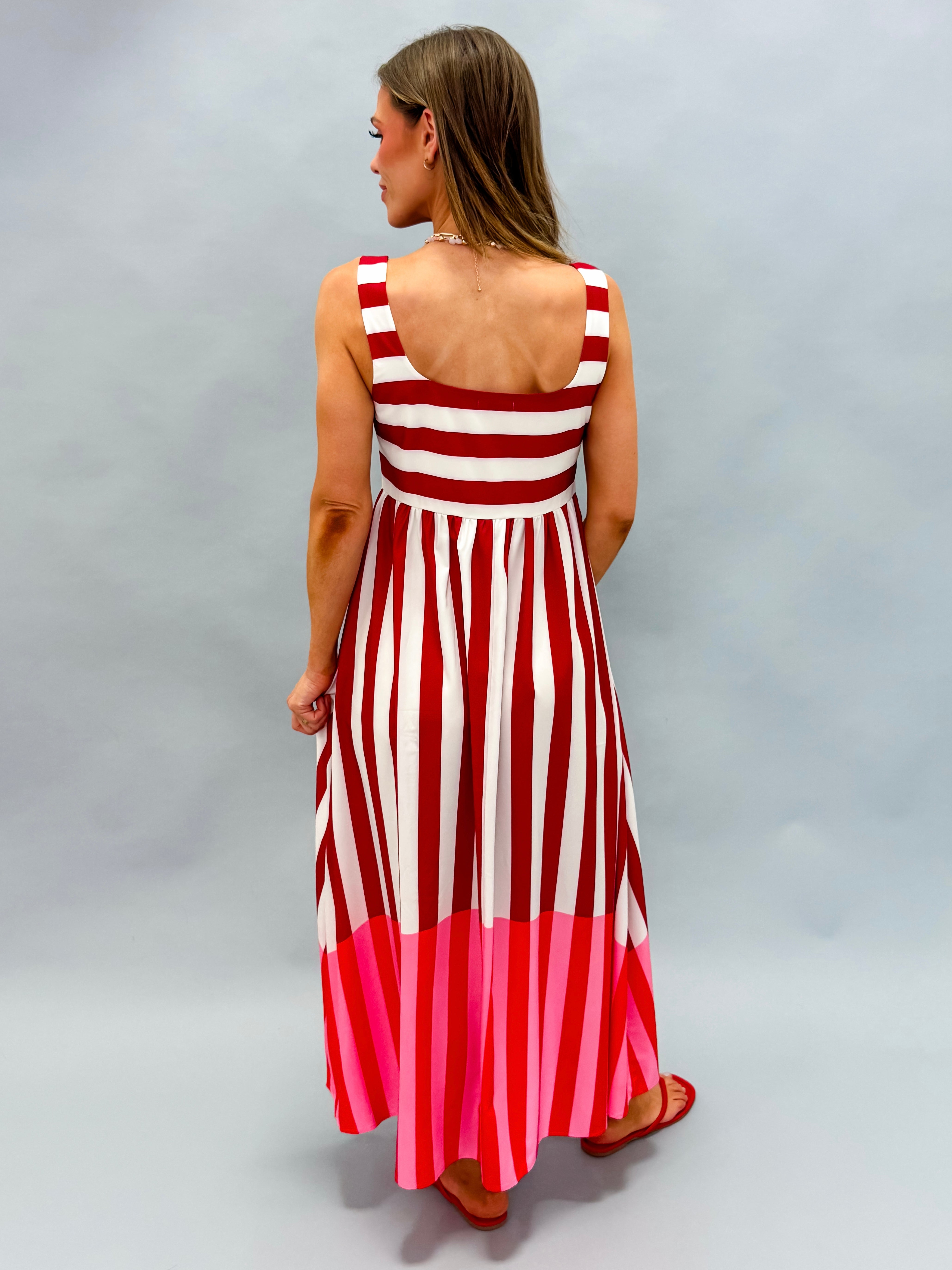 Ellie Striped Midi Dress