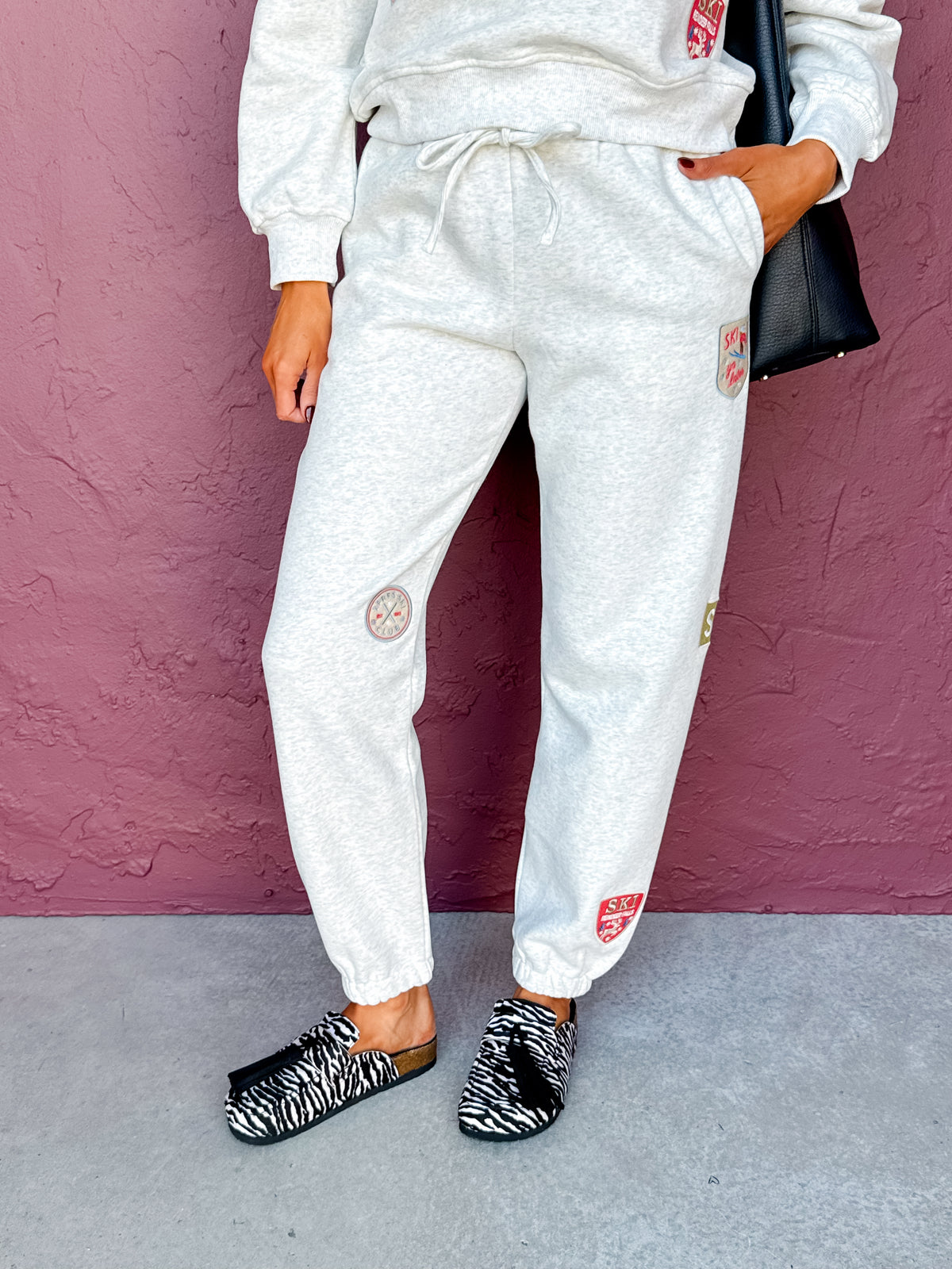 Ellis Ski Patches Jogger Sweatpants