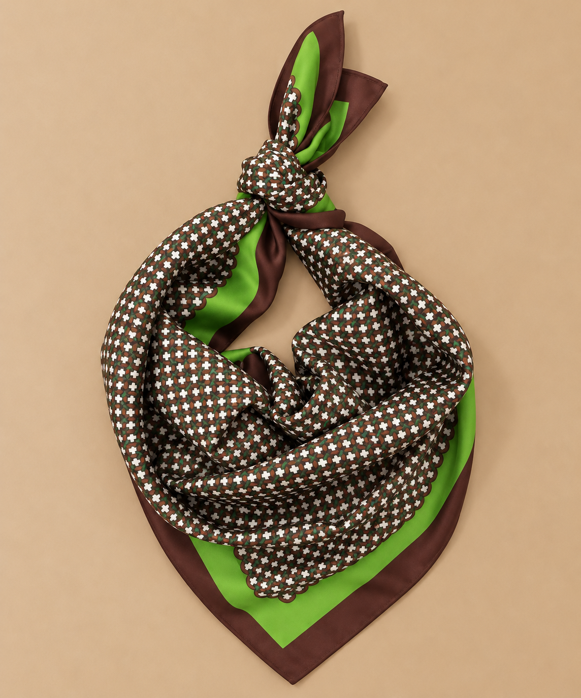 Emmie Geometric Print Square Scarf