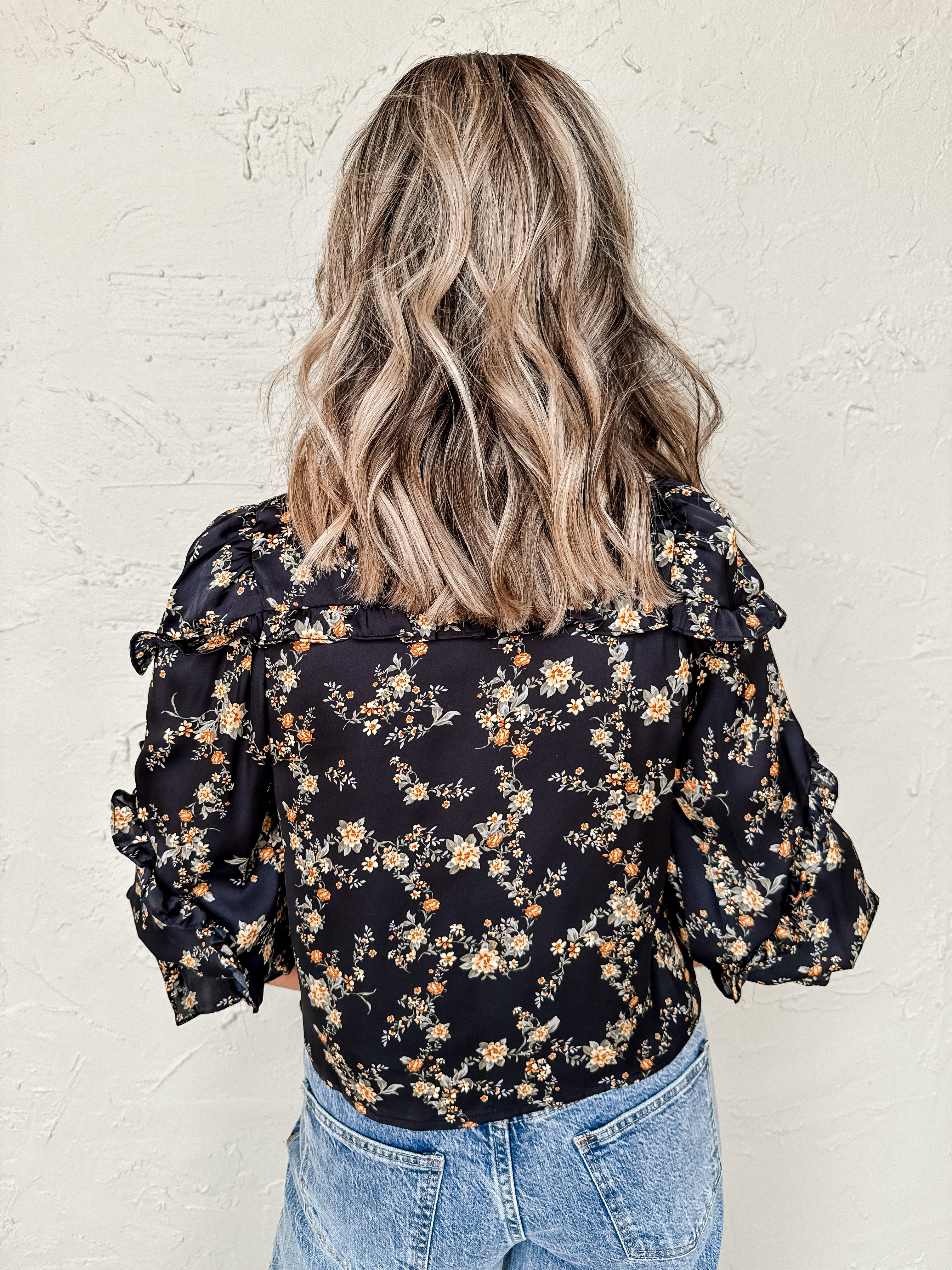 Endless Power Floral Button Front Top