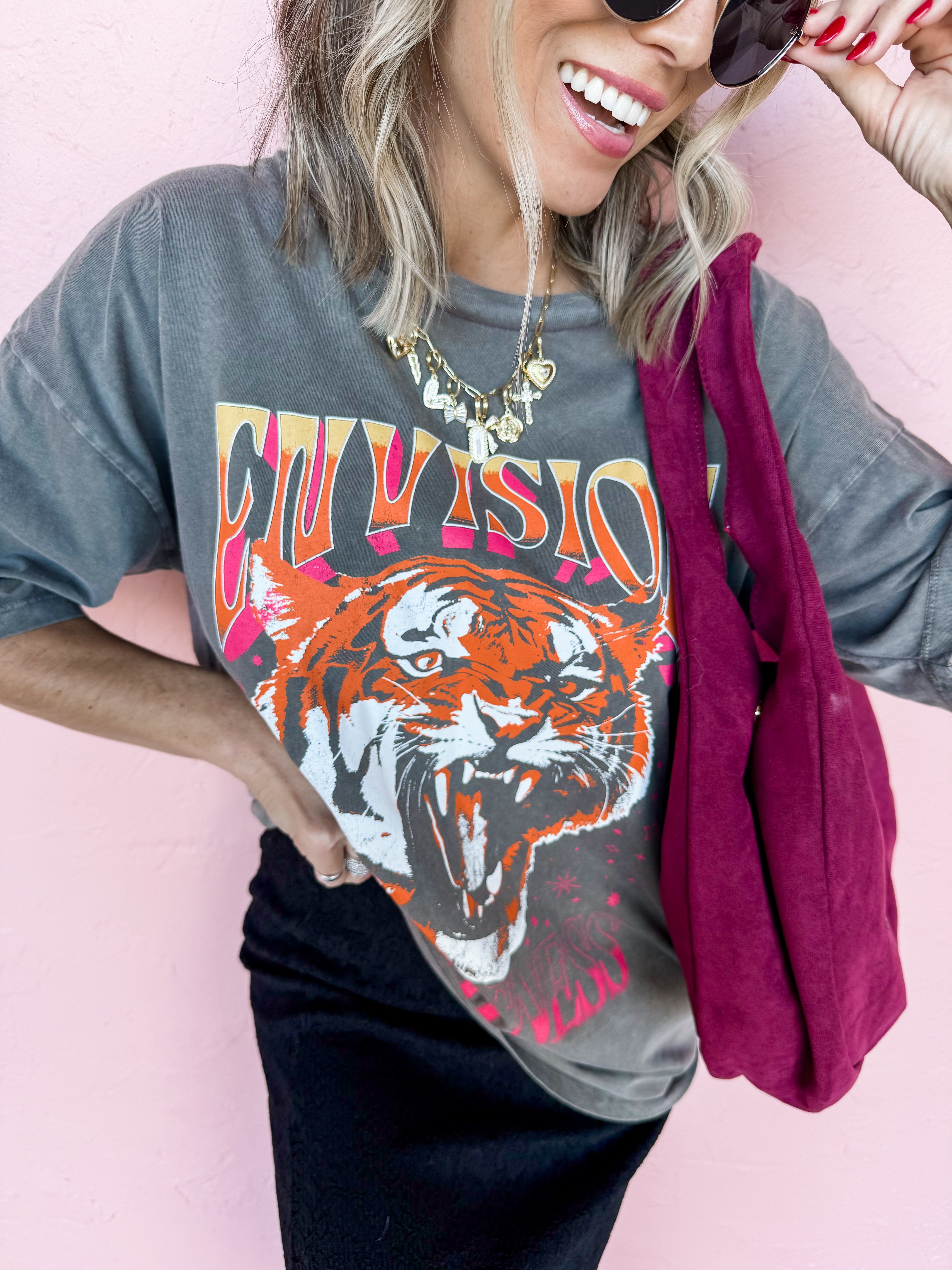 Envision Greatness Tiger Graphic Tee