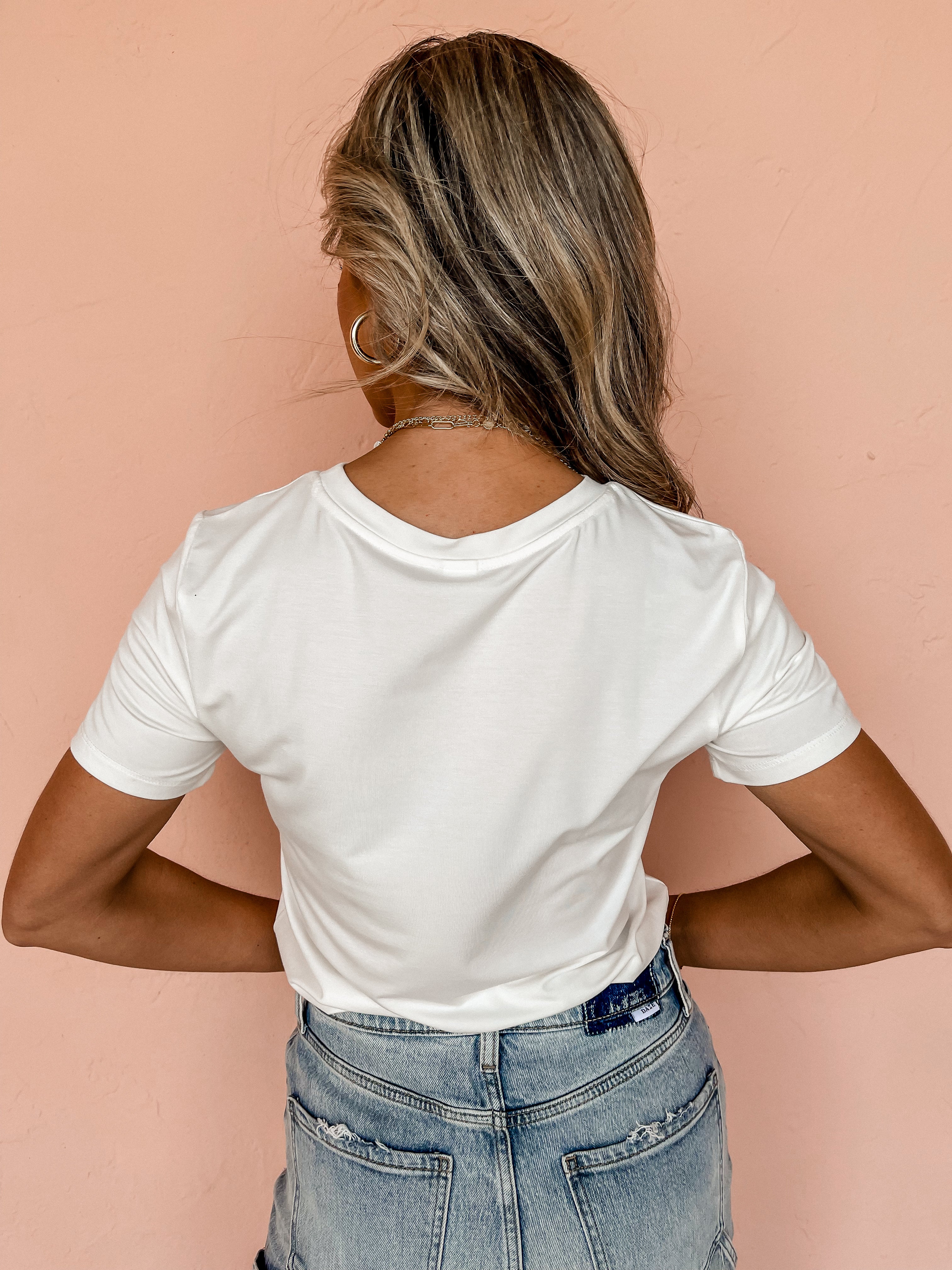 Everyday Essential Short Sleeve Top-Off White