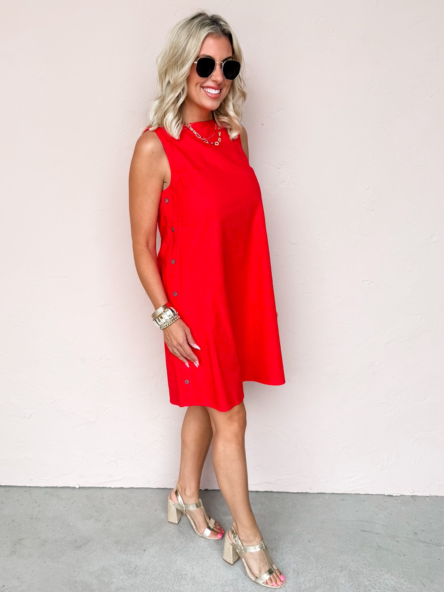 Everyday Moments Linen Mini Dress