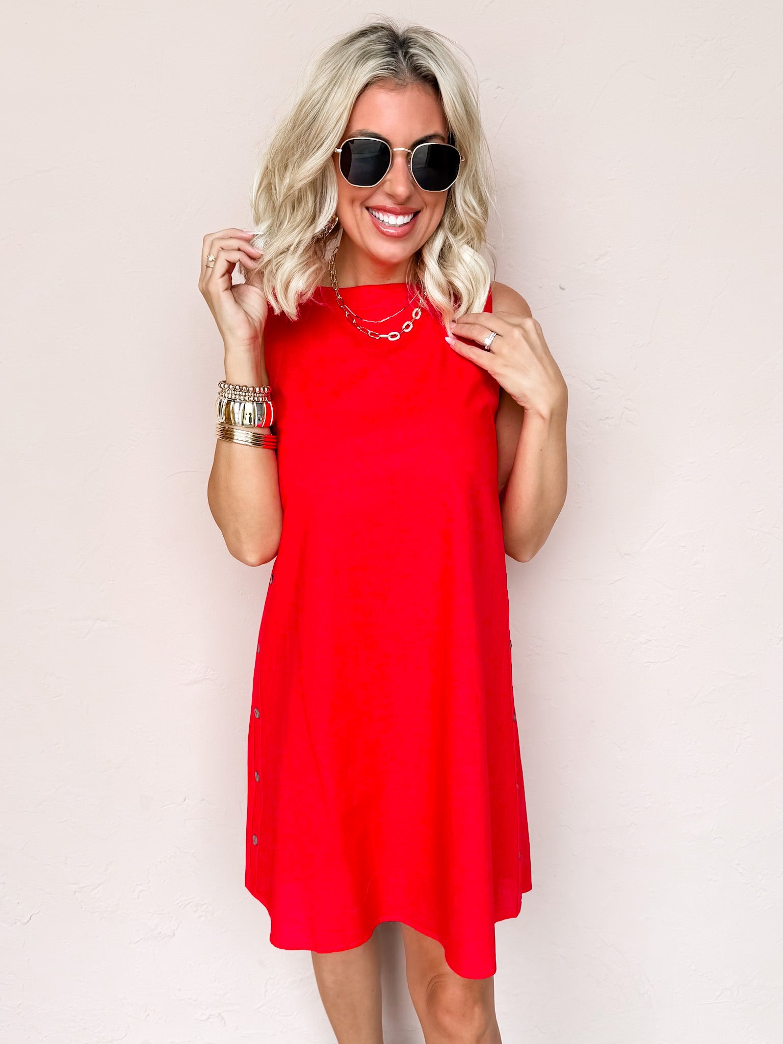 Everyday Moments Linen Mini Dress