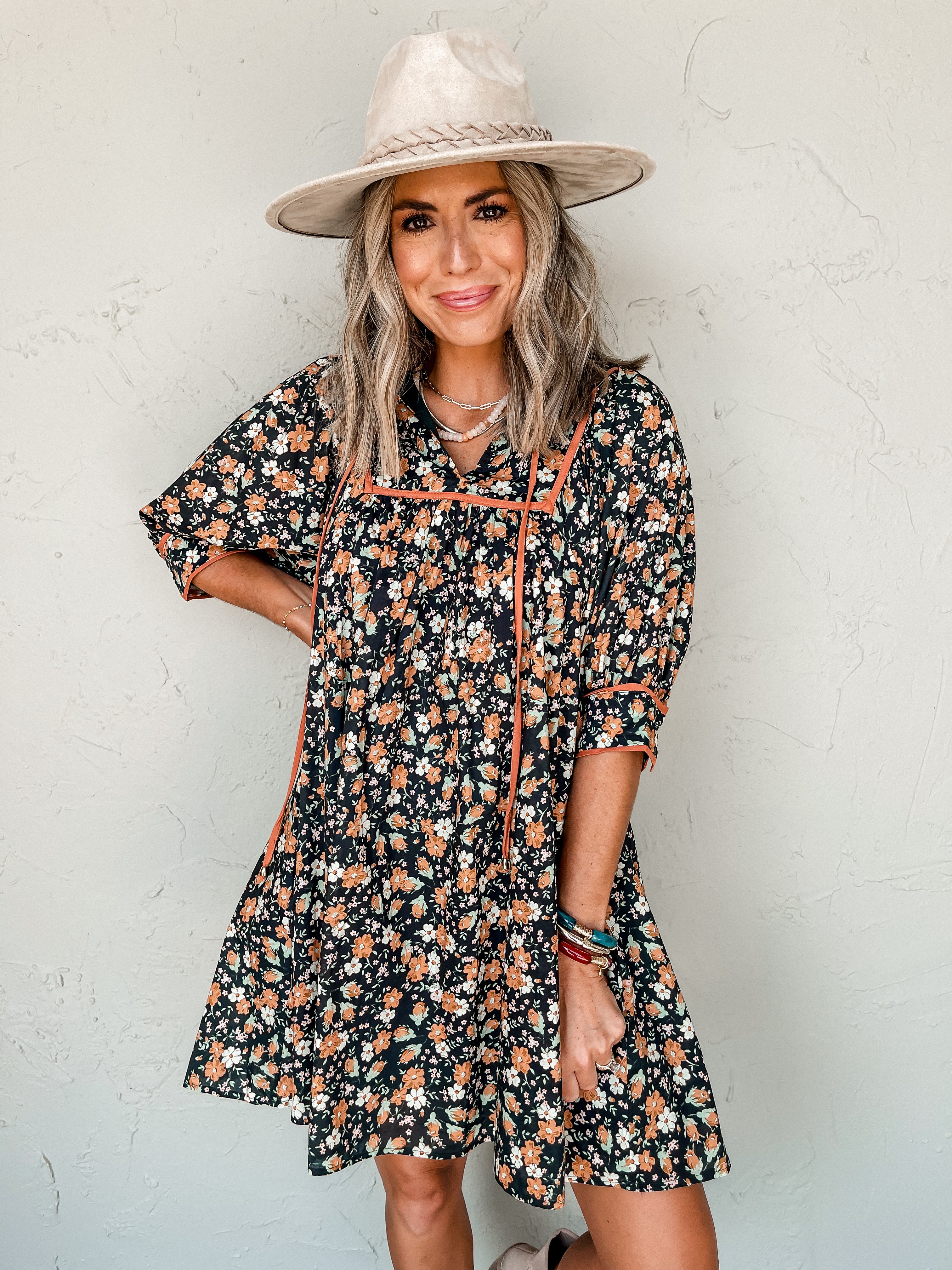 Eyes For You Floral Mini Dress