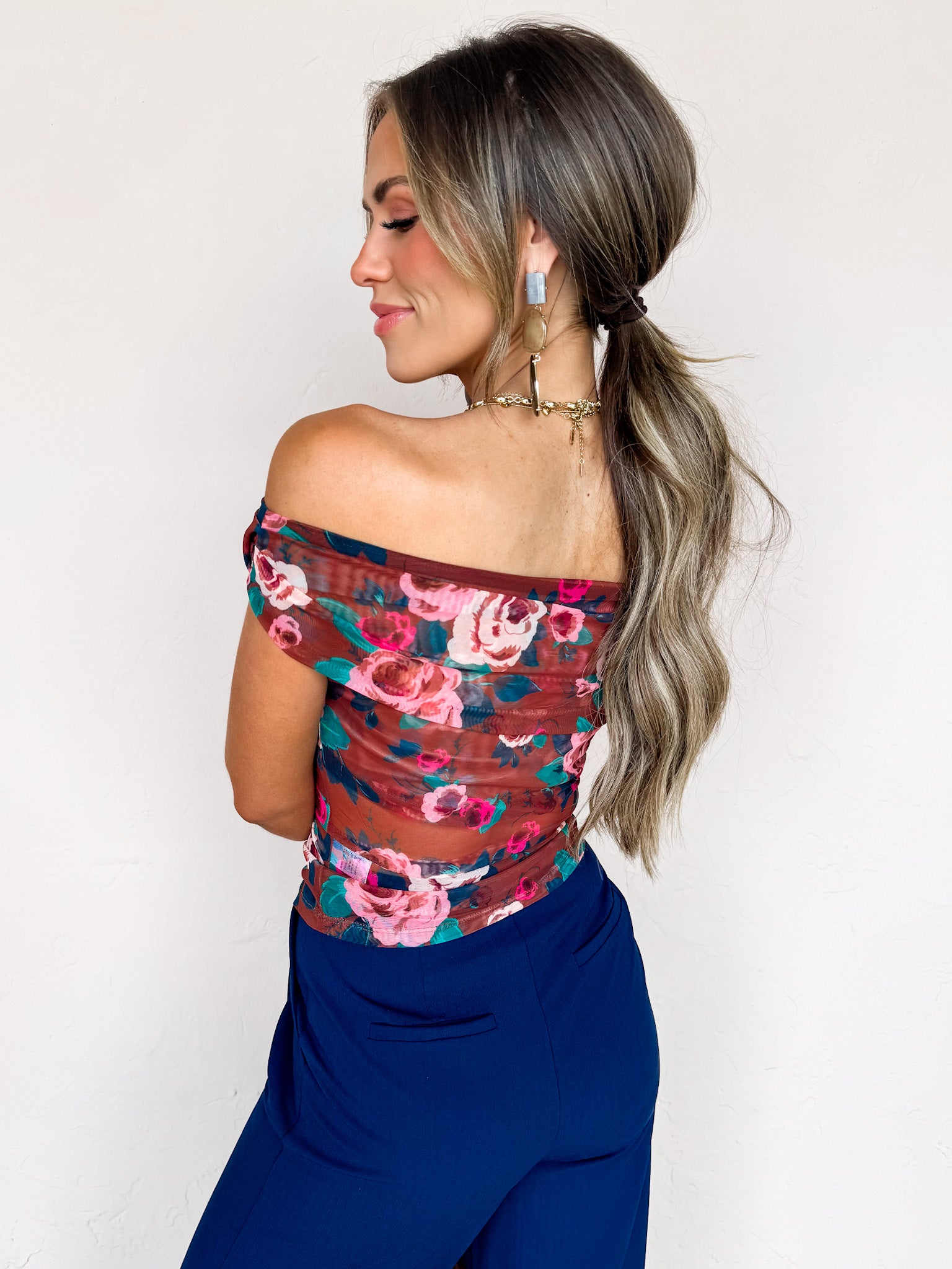 Fabulous Delight Floral Sheer Top