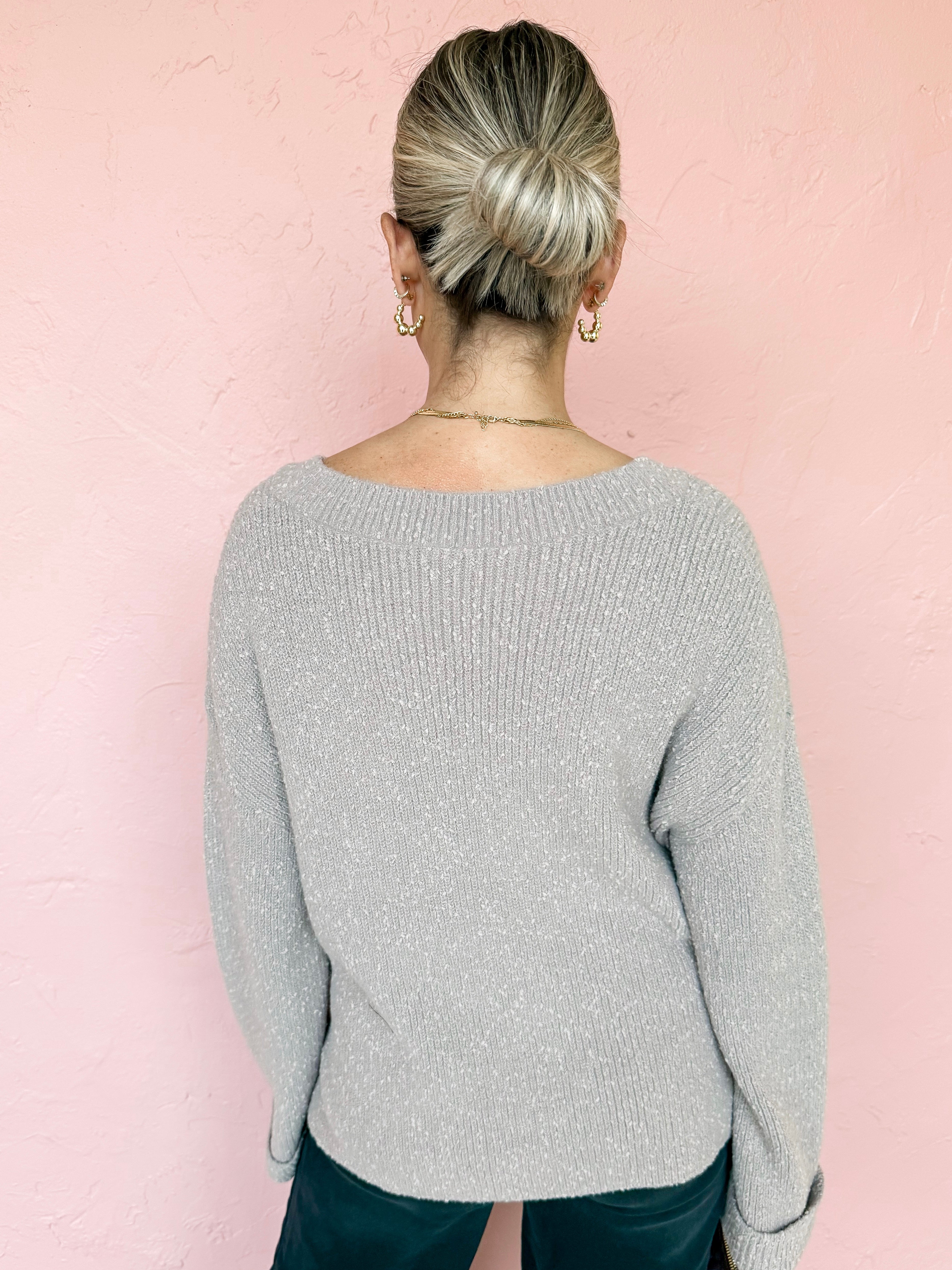 Feel The Chill V Neck Sweater