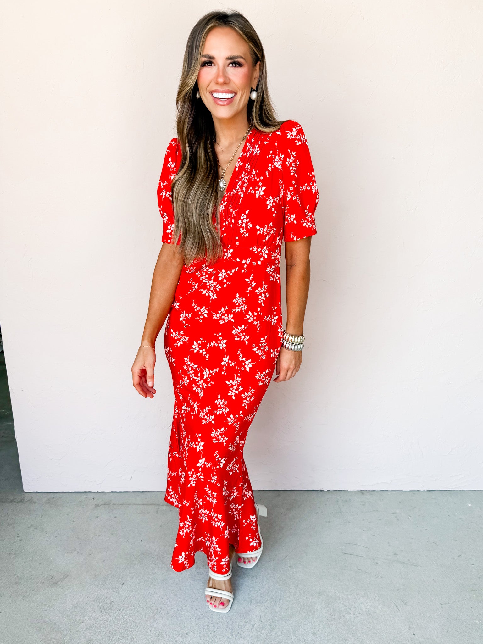 Finding Peace Floral Puff Sleeve Dress