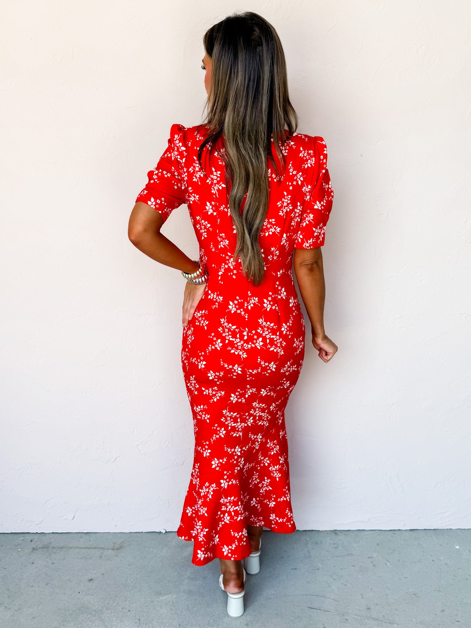 Finding Peace Floral Puff Sleeve Dress