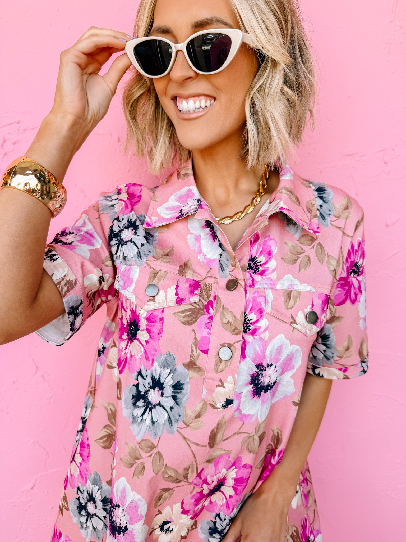 Finley Floral Collared Mini Dress