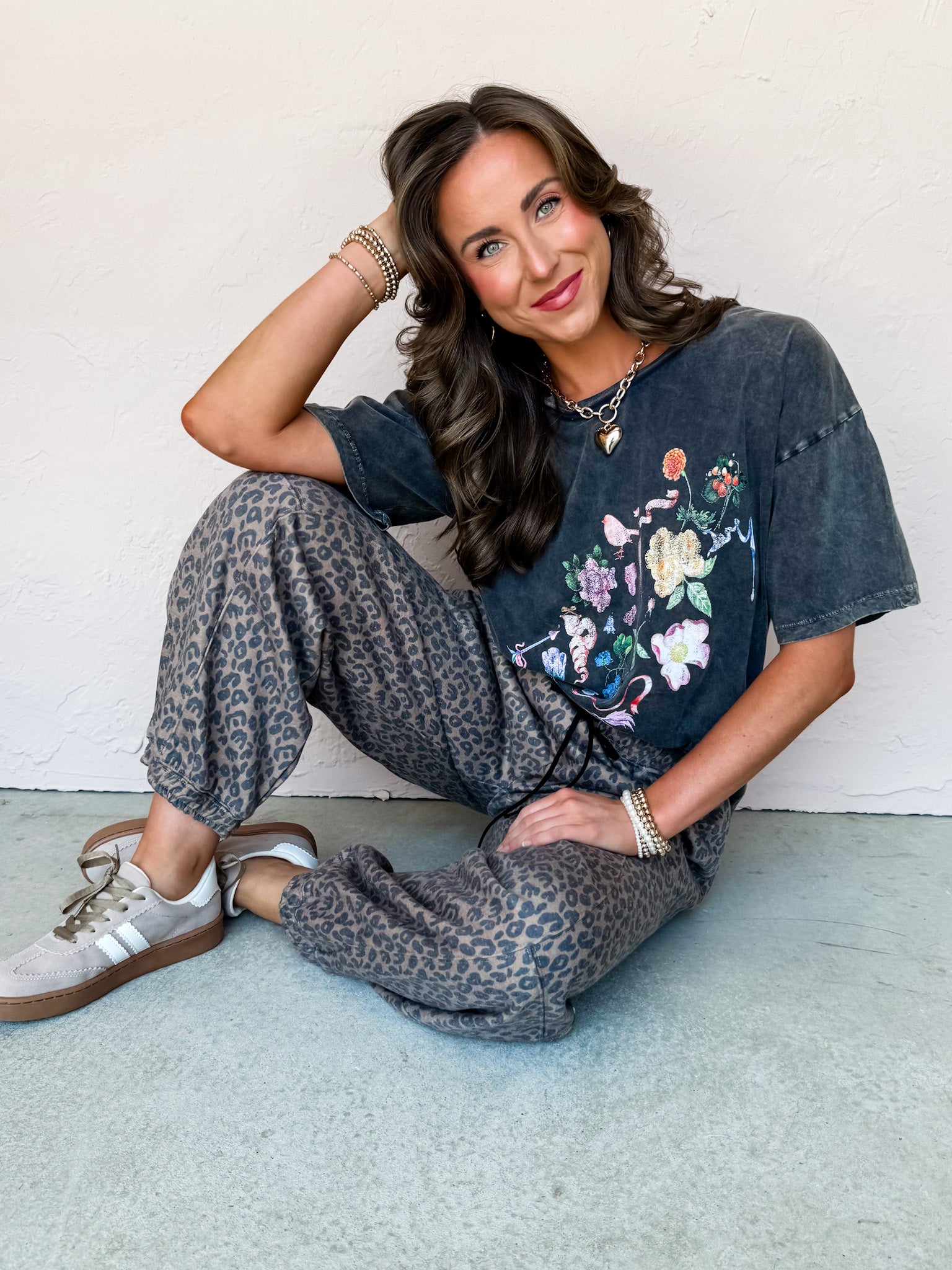 Flowers Bows And Birds Graphic Tee
