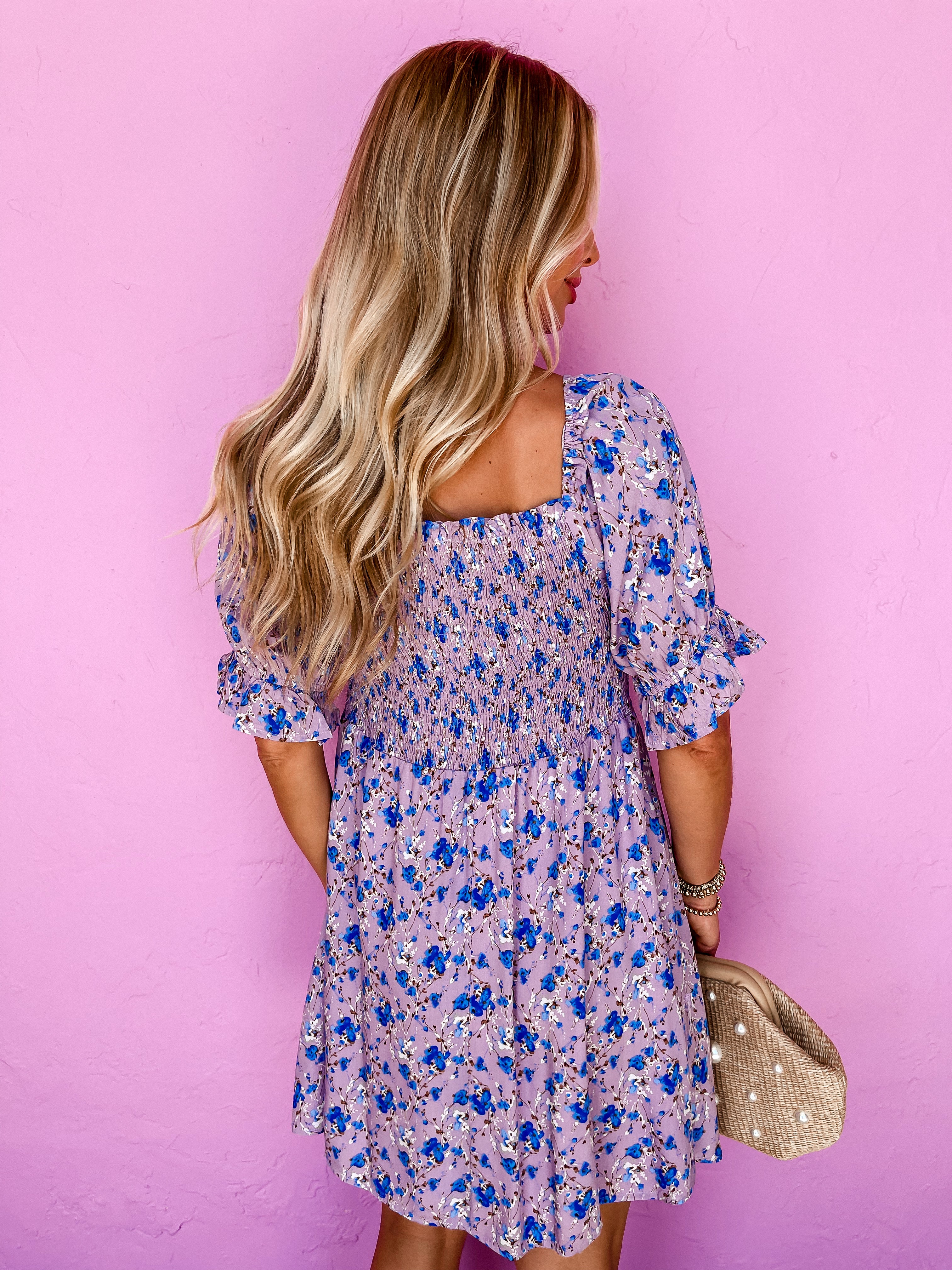 Freshly Bloomed Floral Smocked Mini Dress