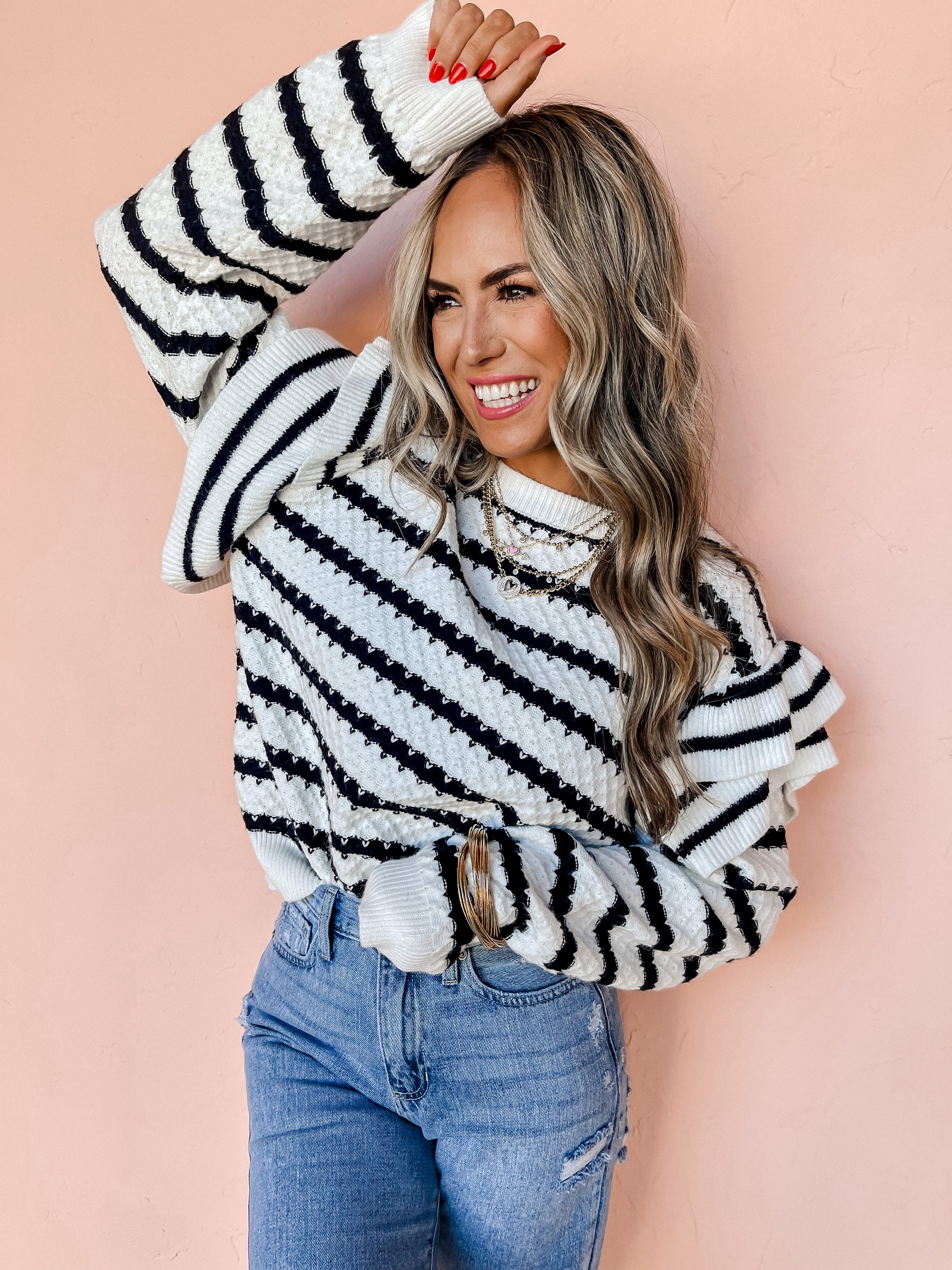 From Time To Time Striped Sweater