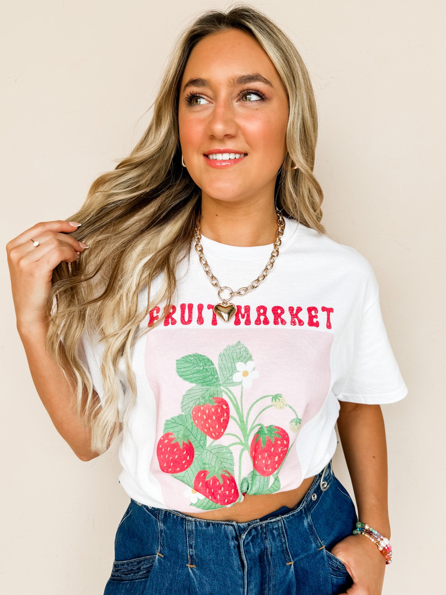Fruit Market France Oversized Graphic Tee