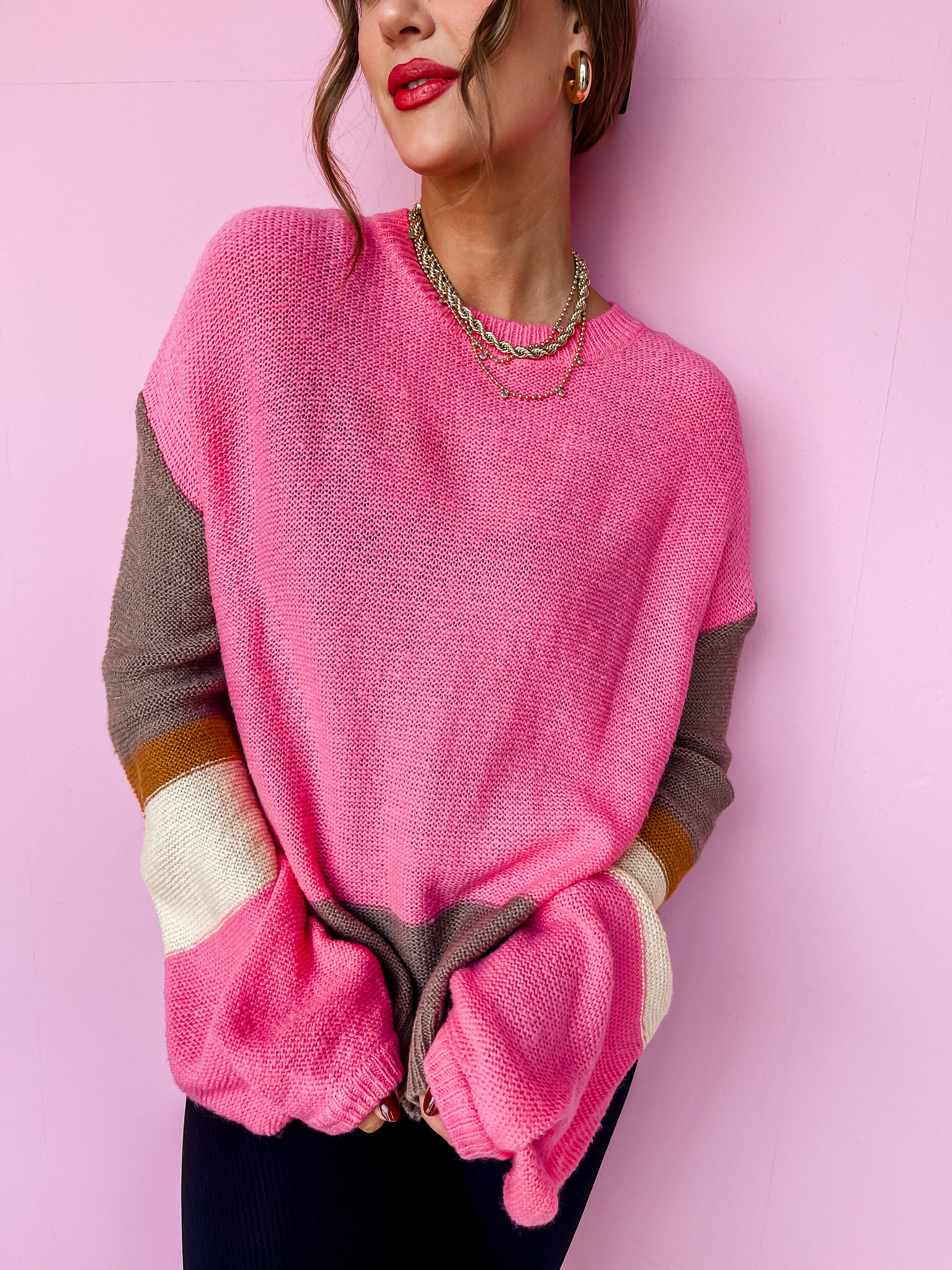 Gemma Color Block Sweater