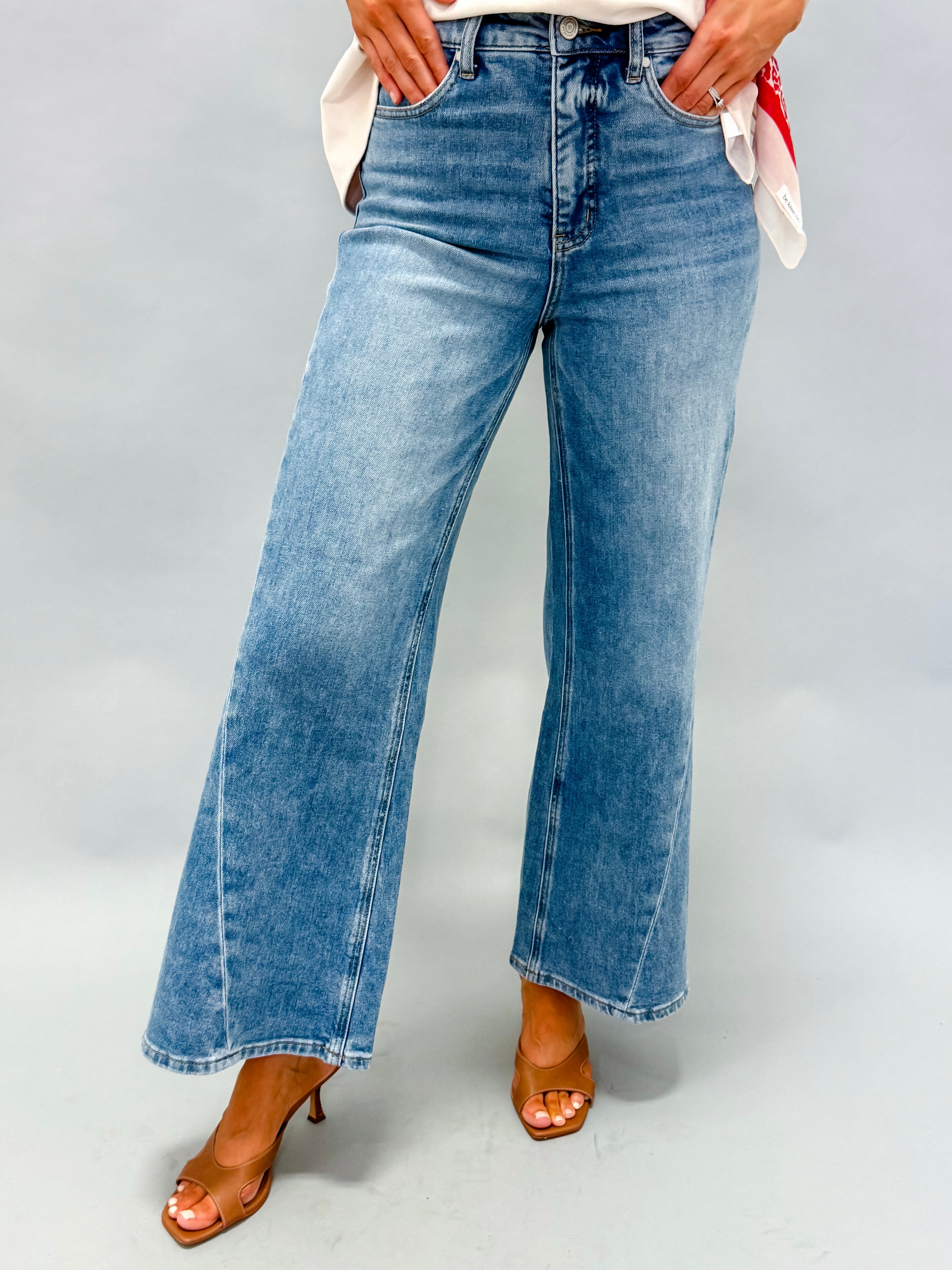 Georgia Wide Leg Flare Jeans