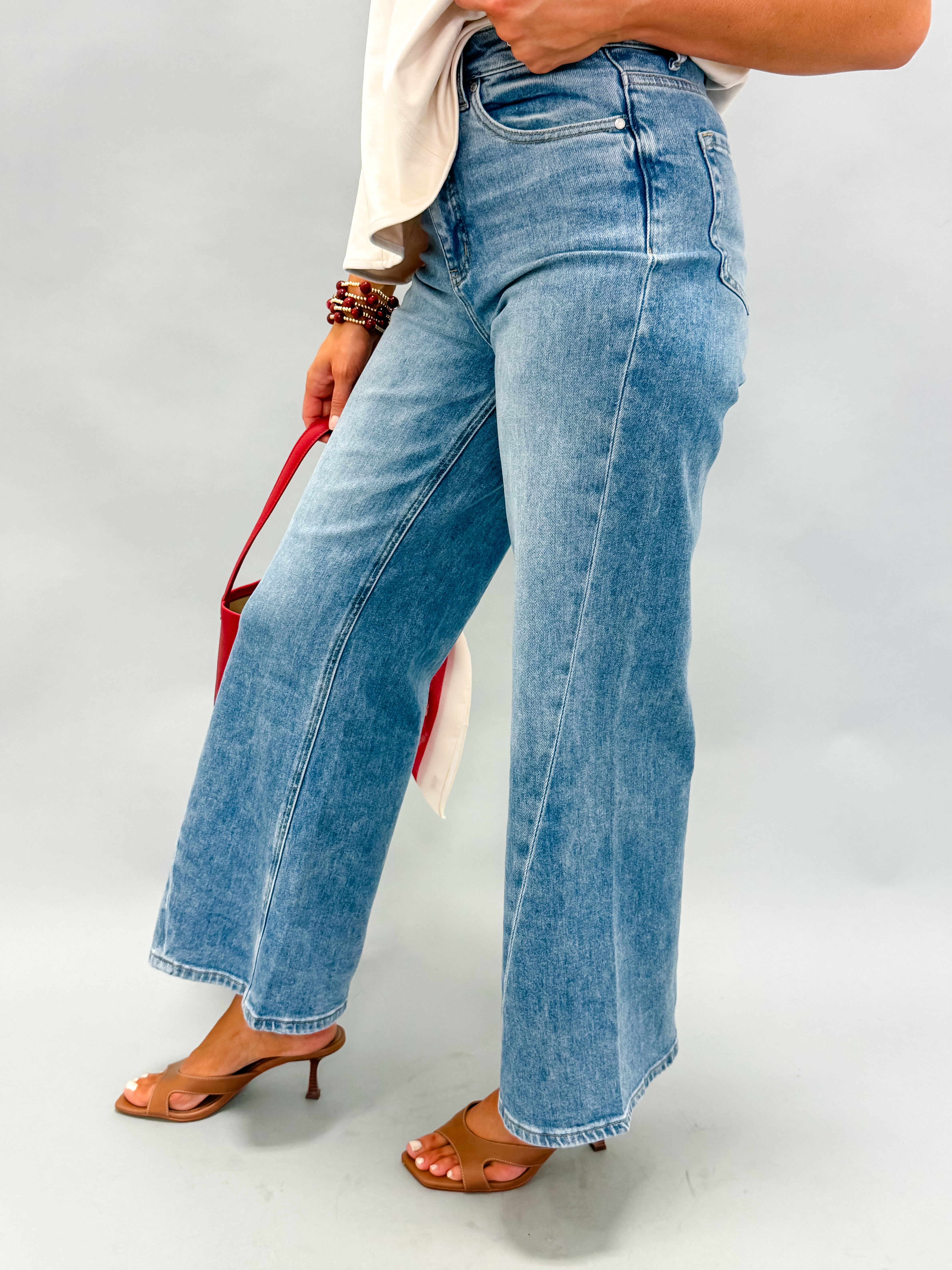 Georgia Wide Leg Flare Jeans