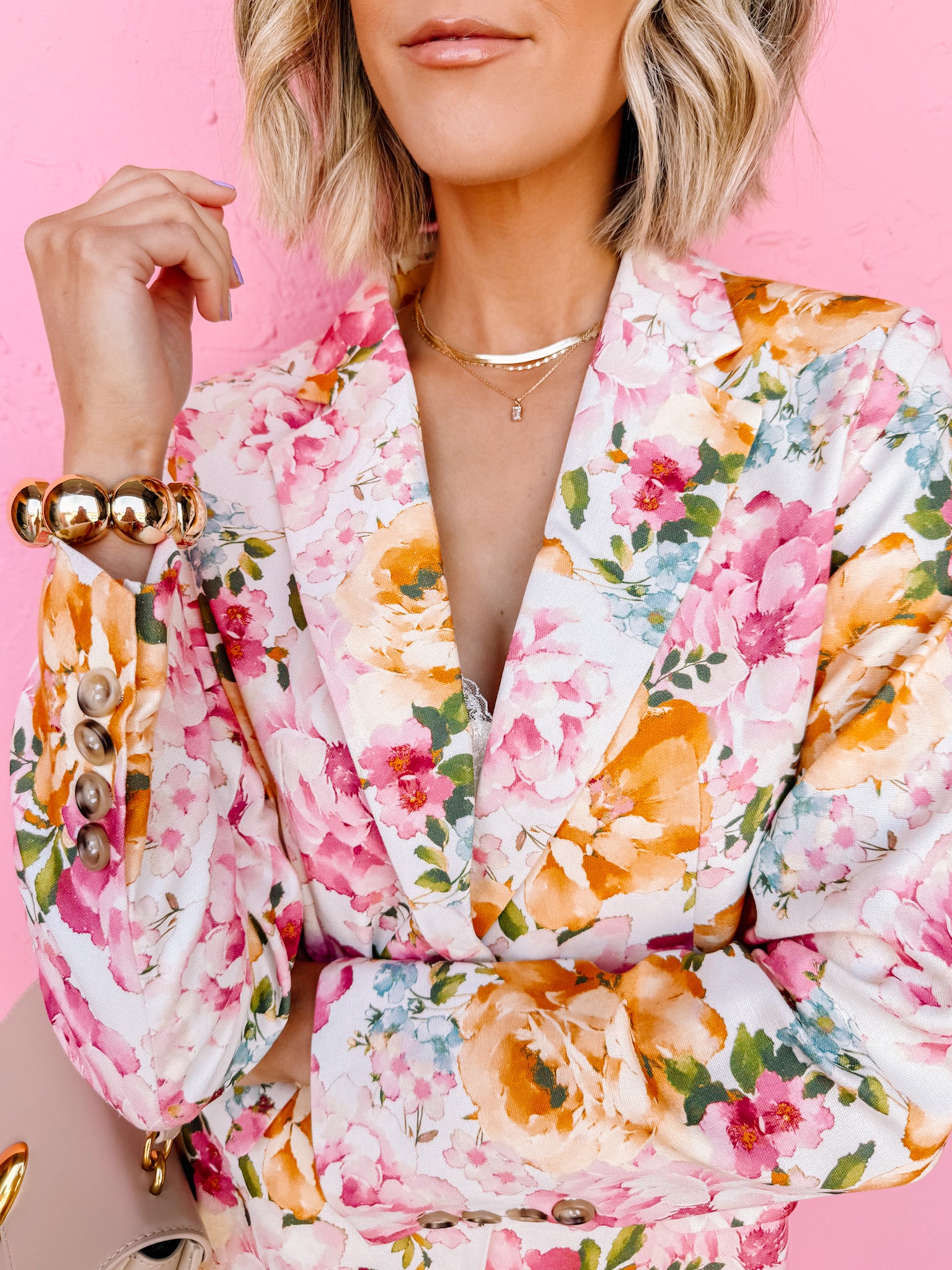 Gillian Floral Print Blazer