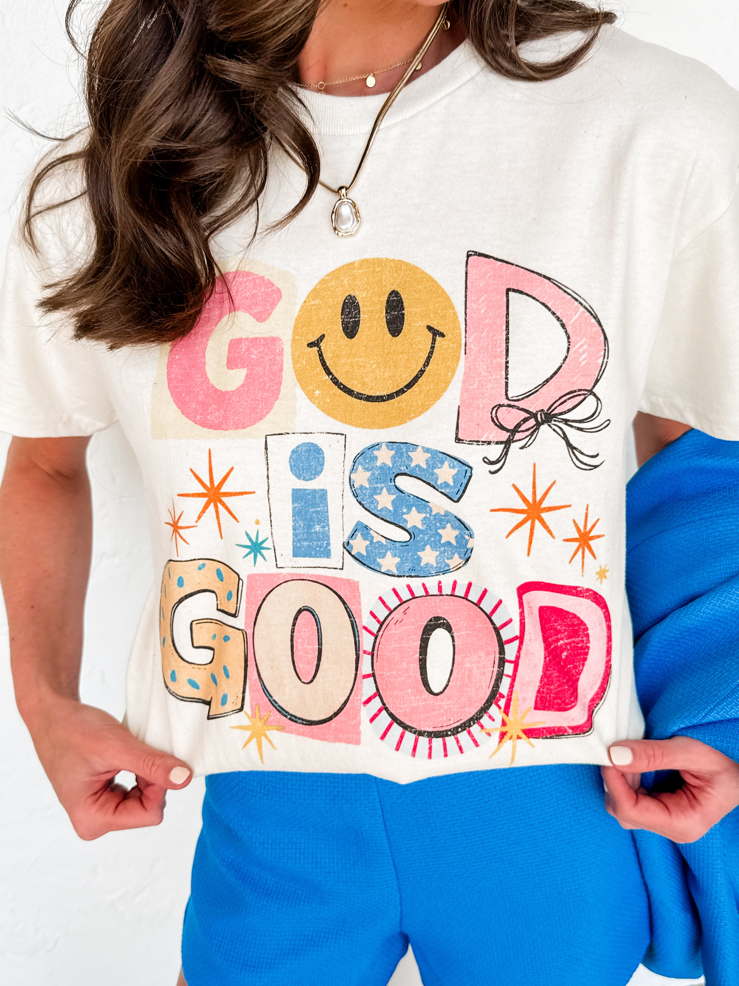 God Is Good Oversized Graphic Tee