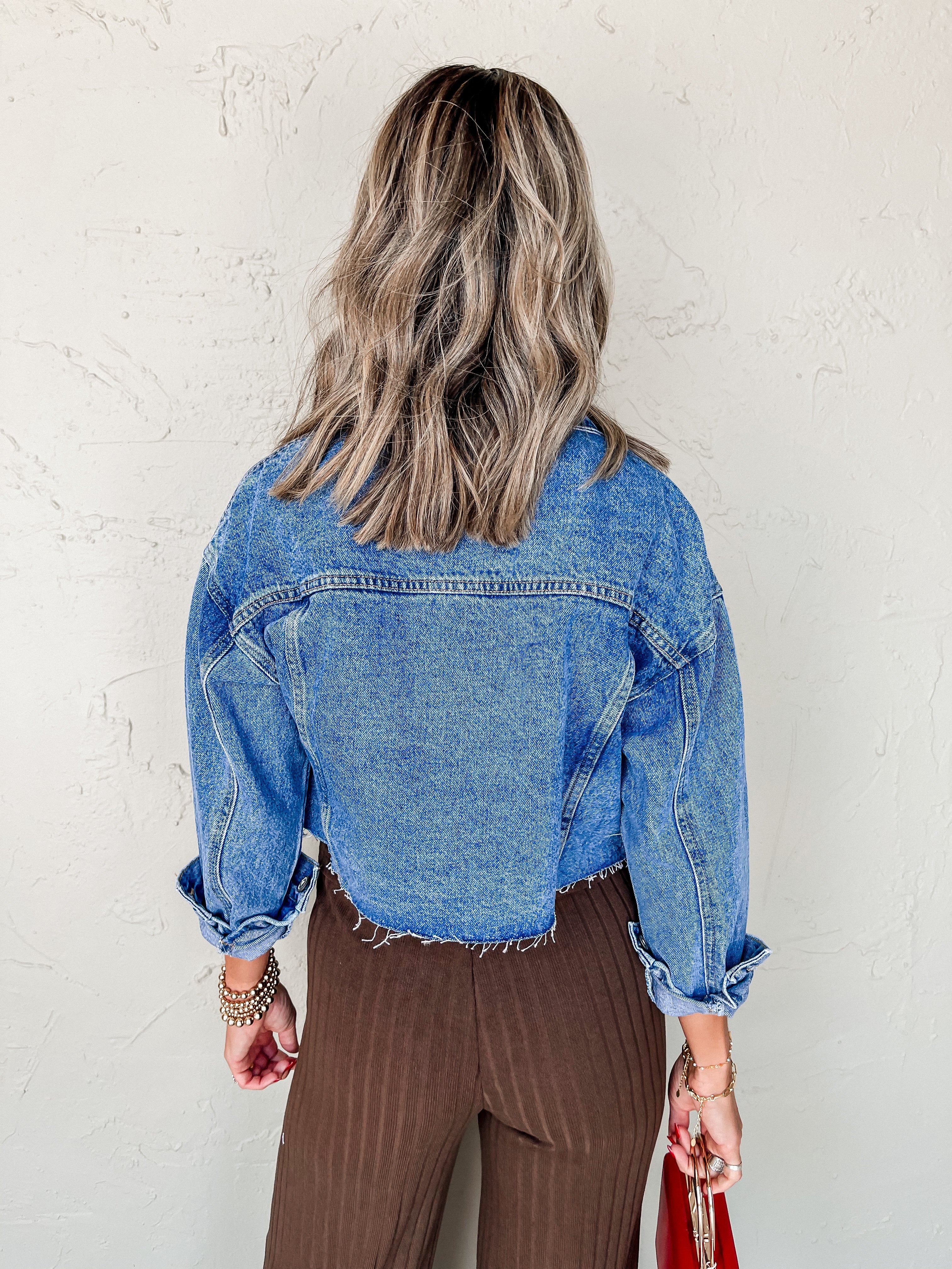 Good Old Days Cropped Denim Jacket