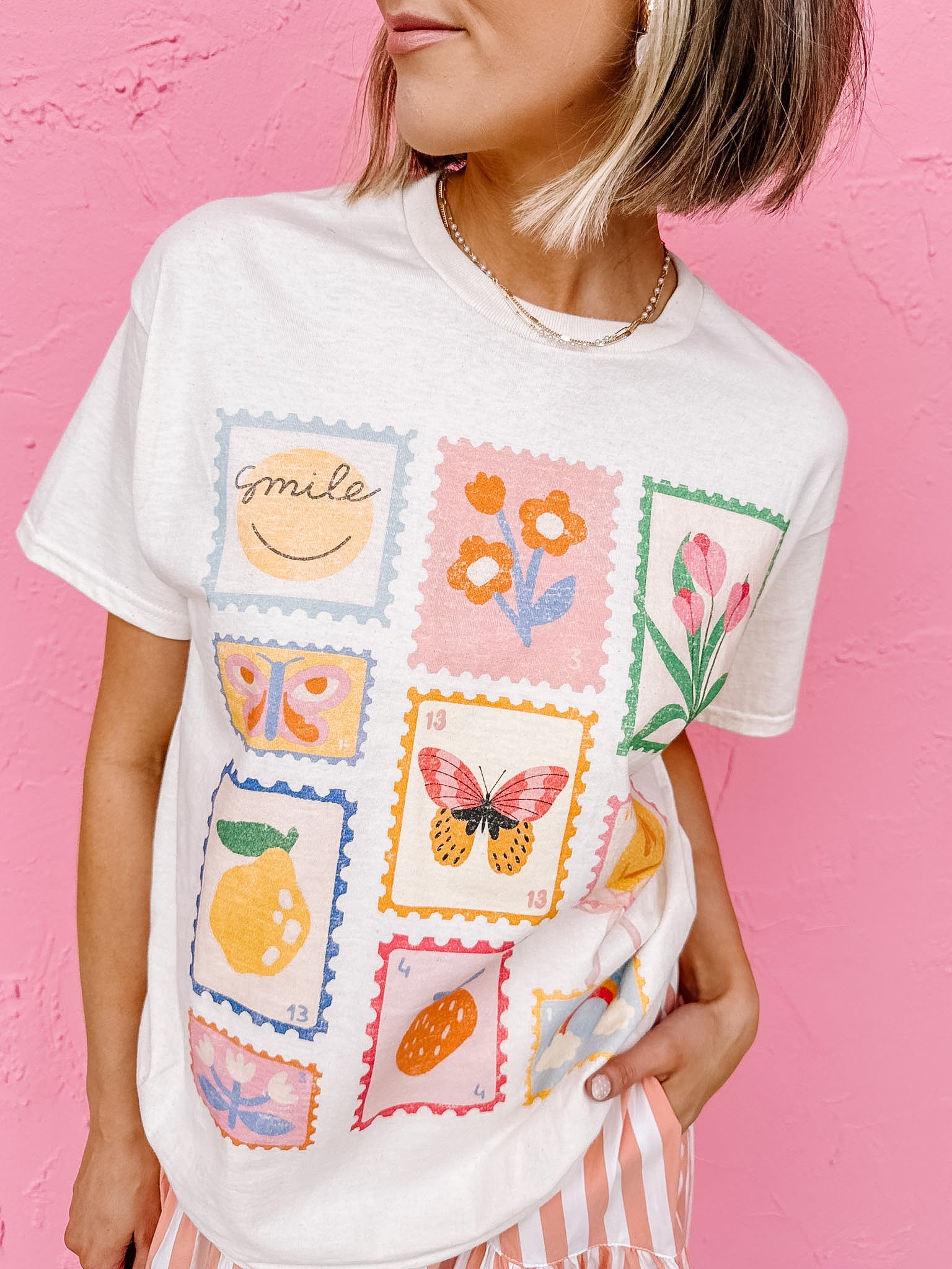 Good Vibes Stamps Graphic Tee