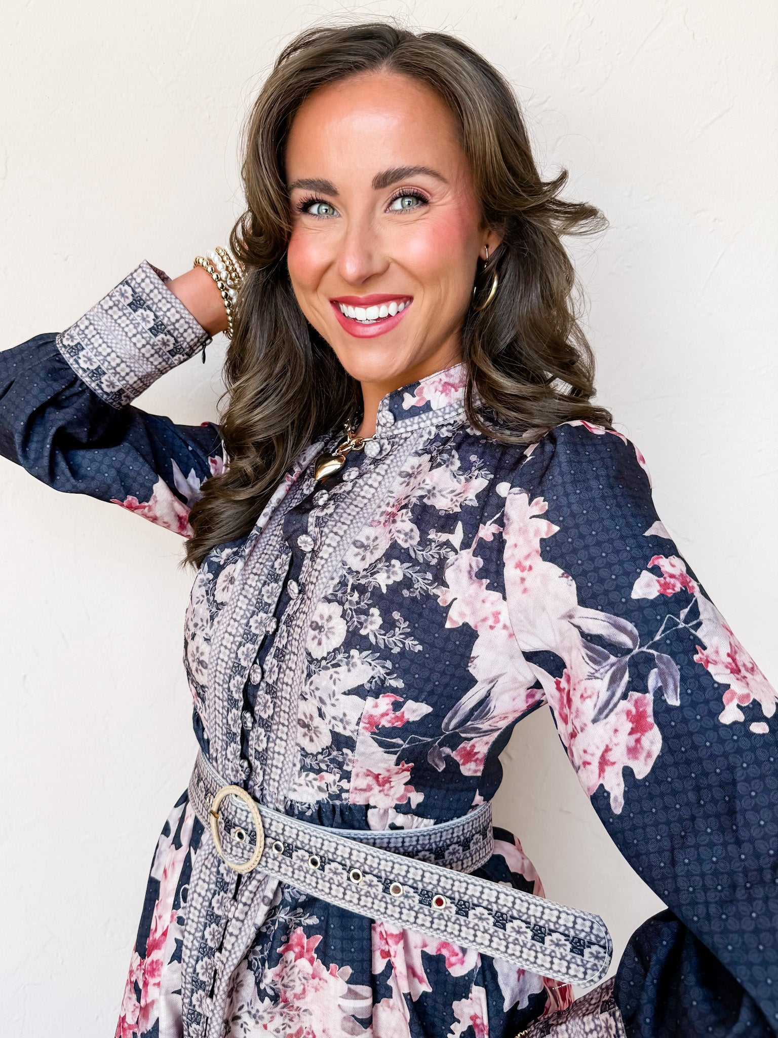 Grand Entrance Floral Long Sleeve Dress