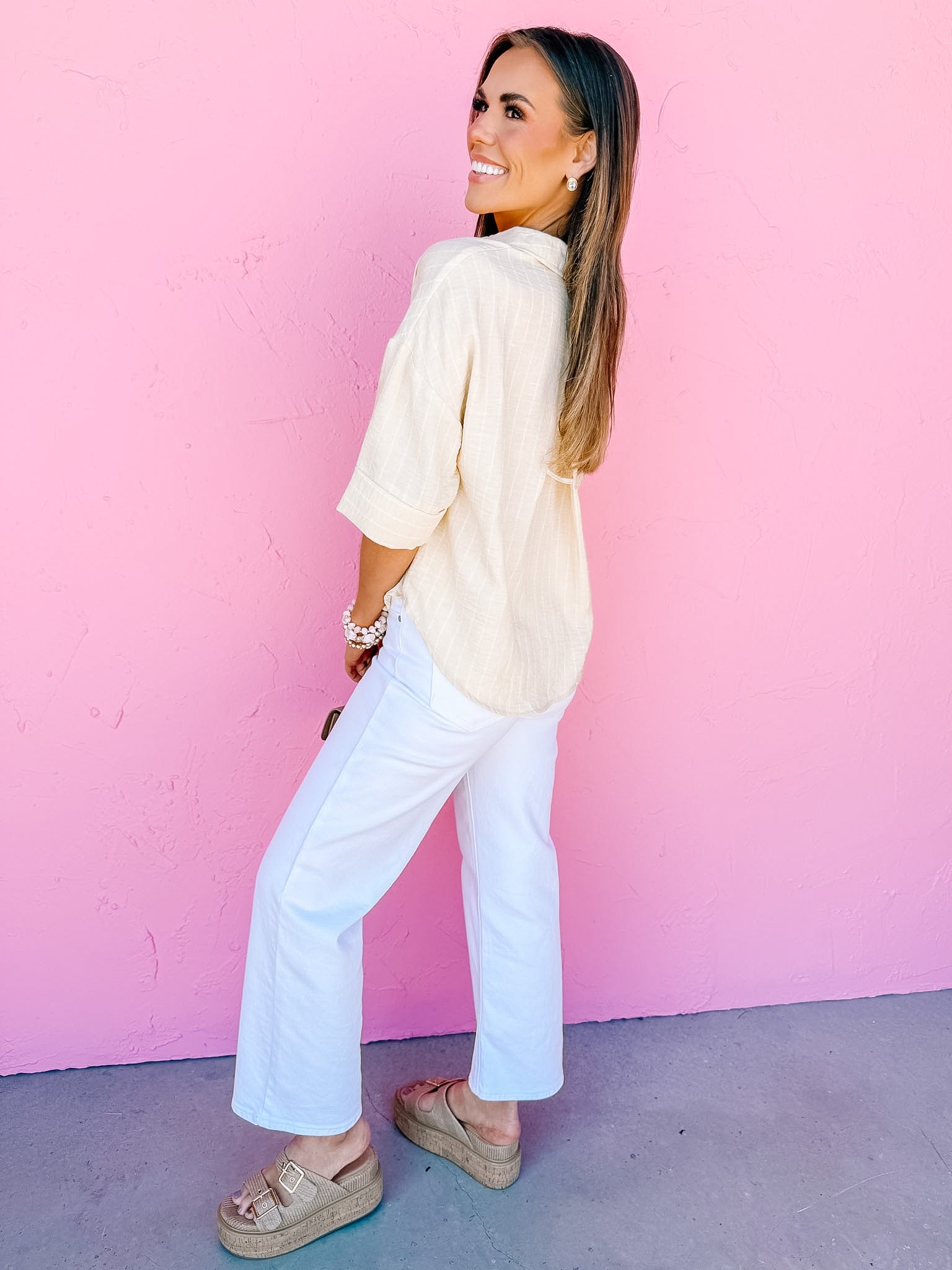 Harley Button Front Top