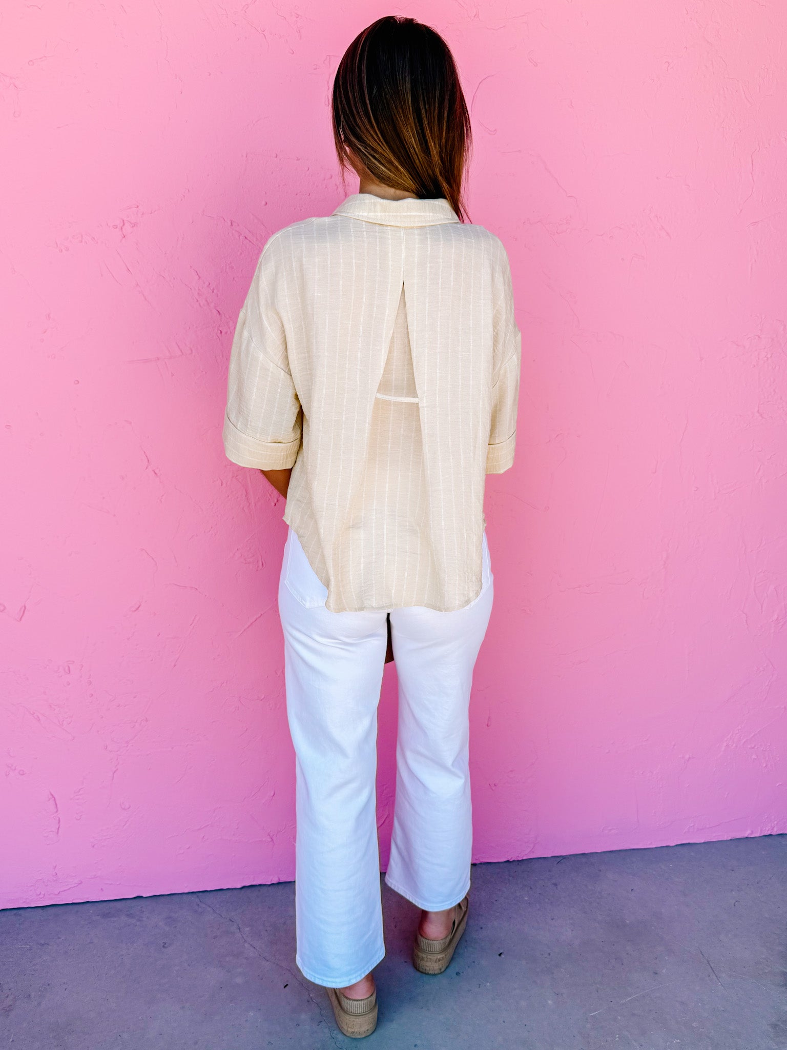 Harley Button Front Top