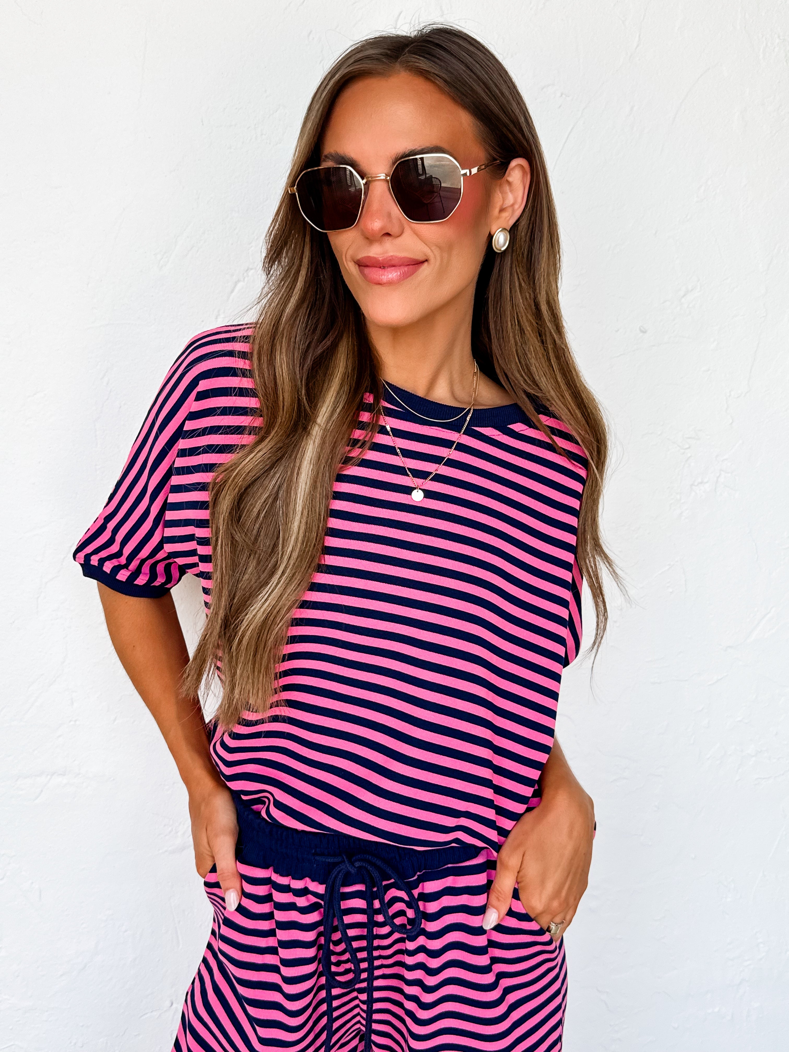 Harley Dolman Sleeve Top & Wide Leg Pant Set