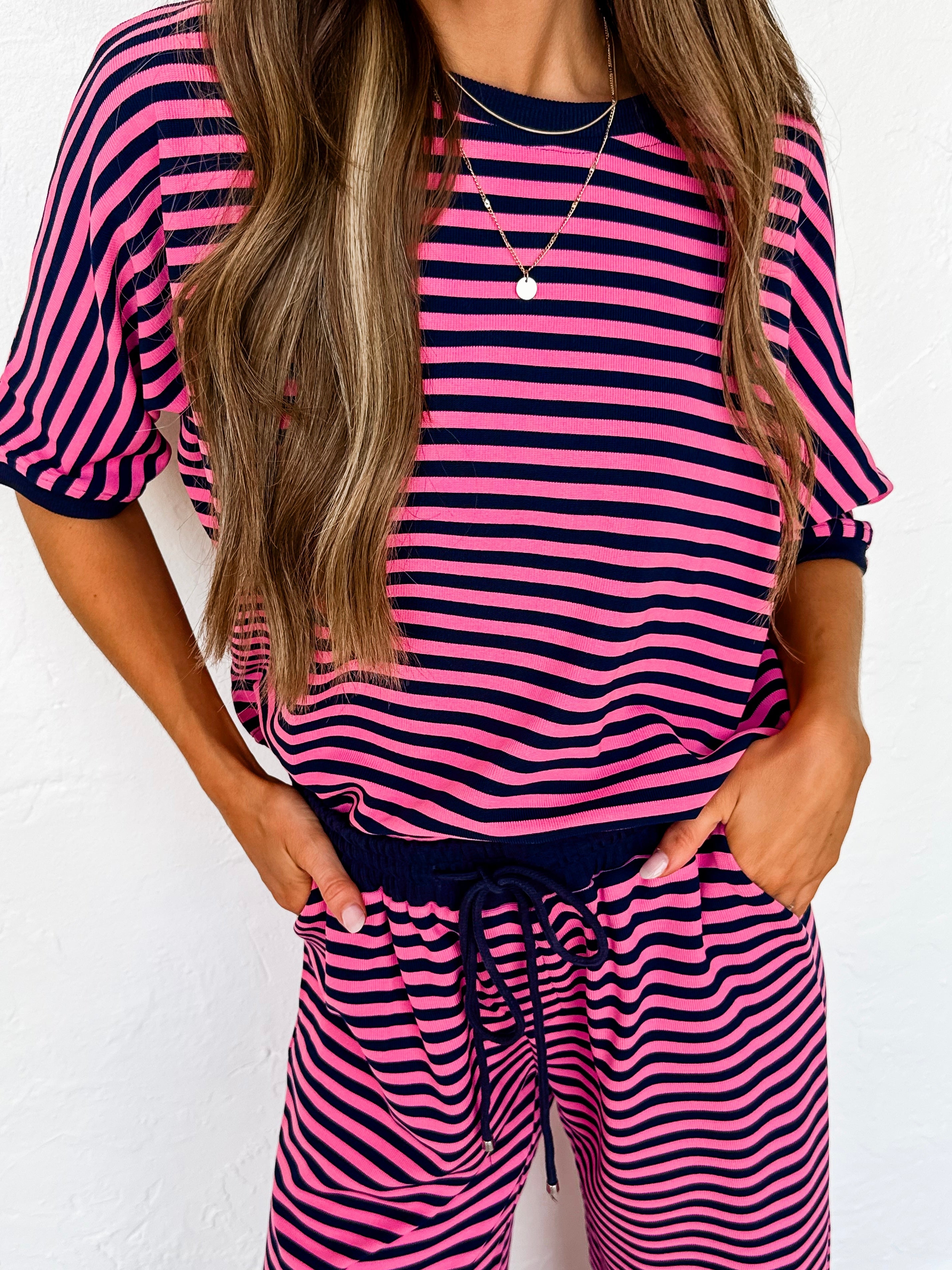 Harley Dolman Sleeve Top & Wide Leg Pant Set