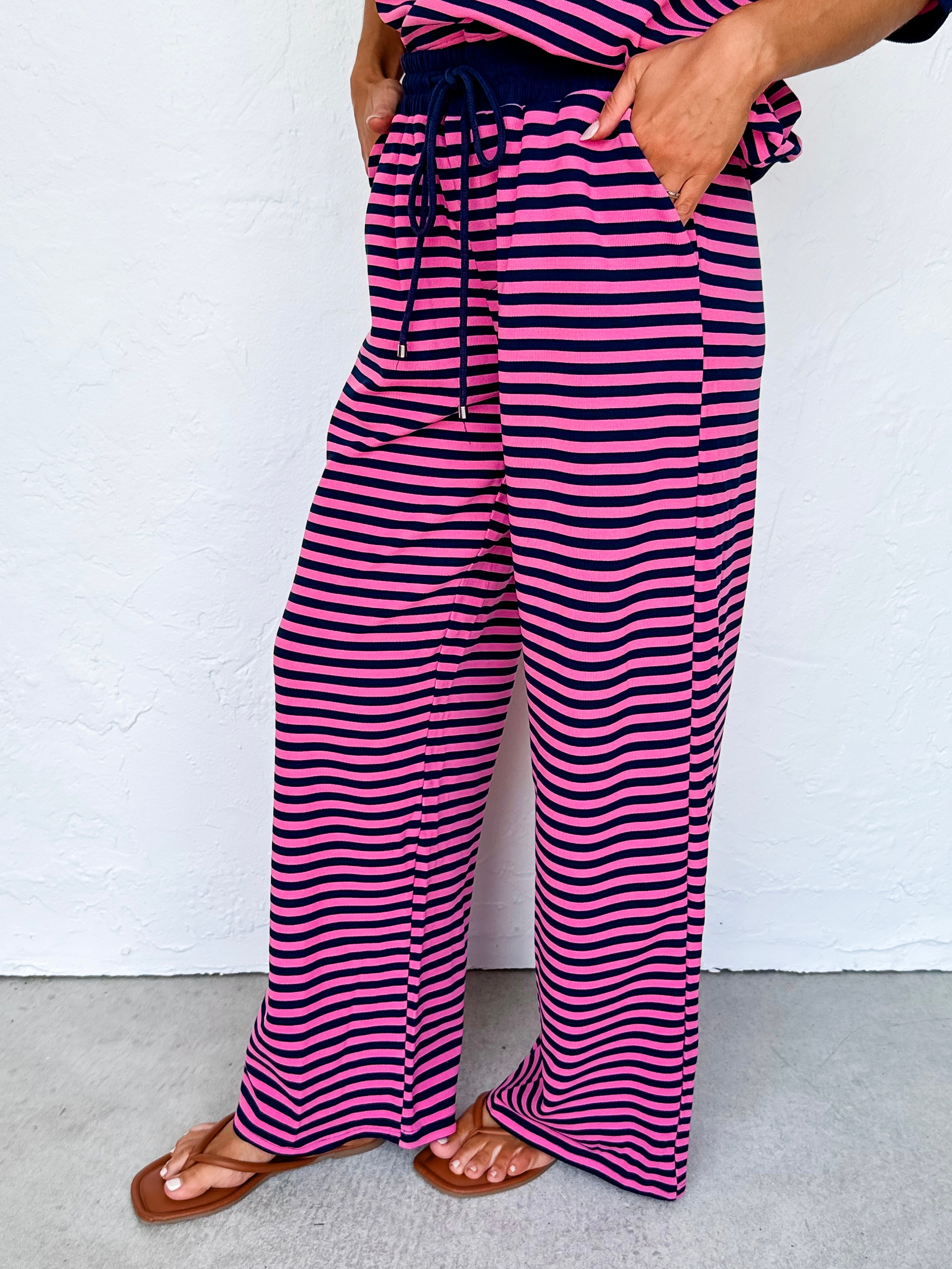 Harley Dolman Sleeve Top & Wide Leg Pant Set