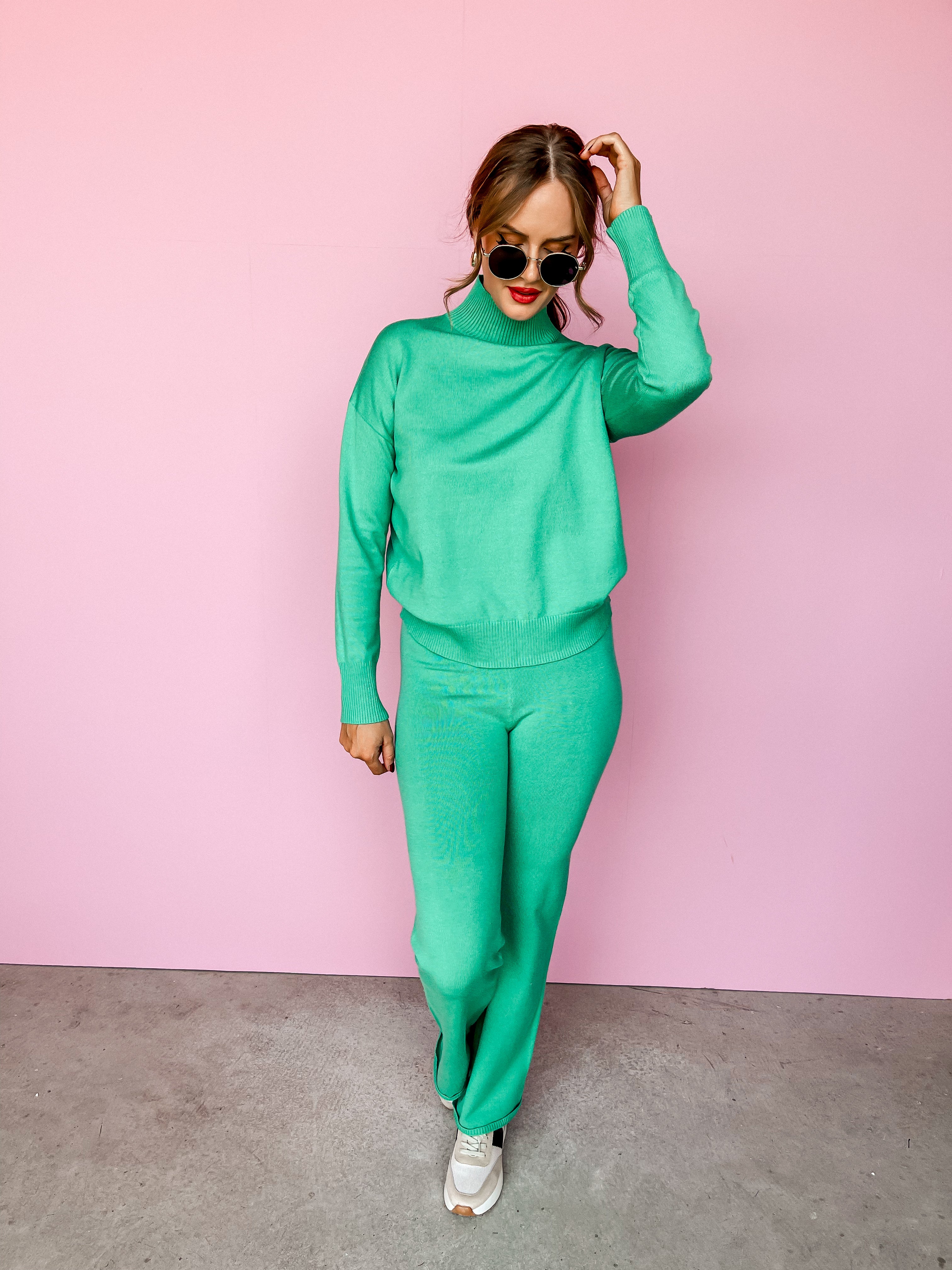 Harlow Sweater and Pants Set-Green — Ruthie Grace