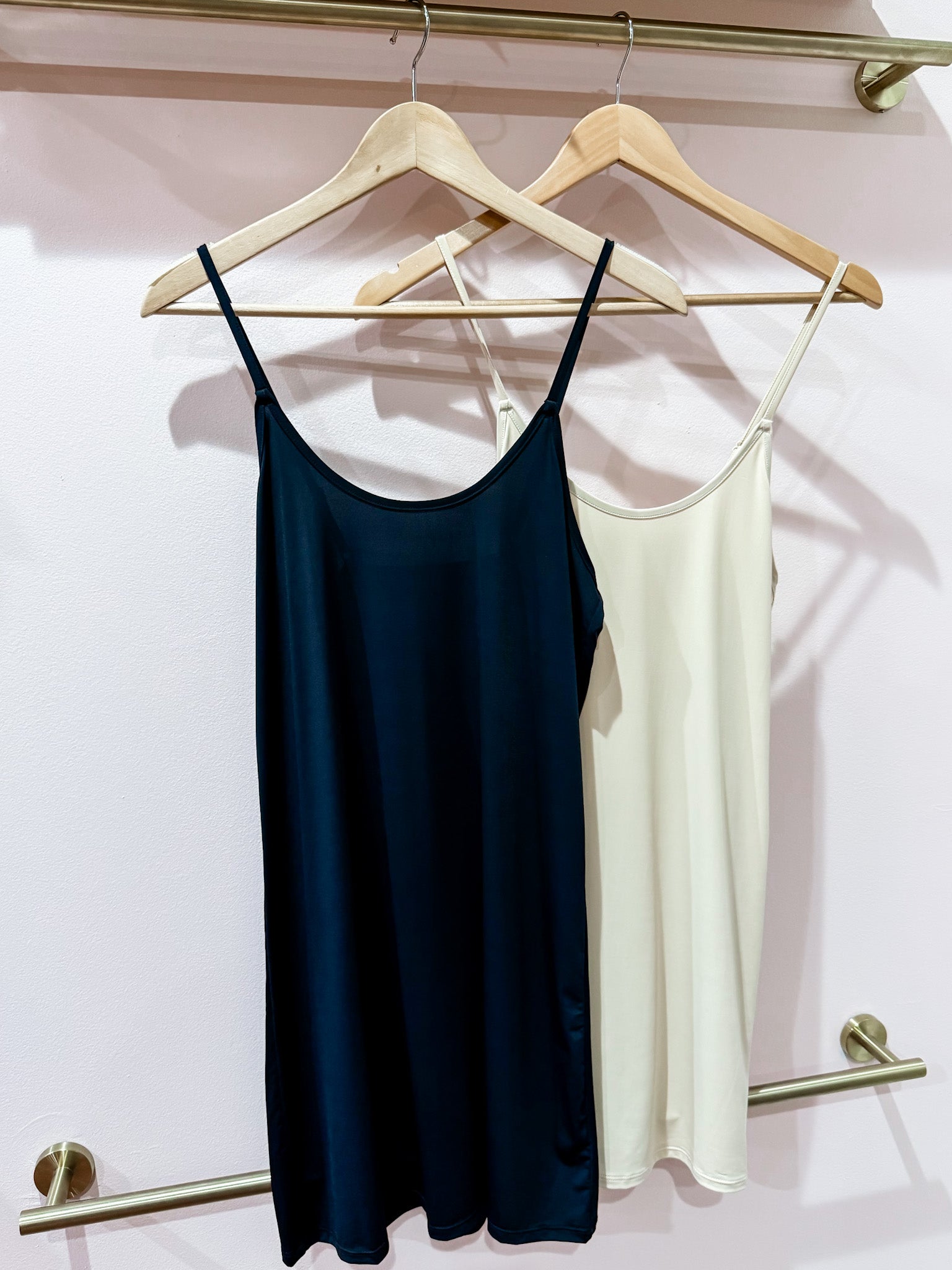 Harper Slip Dress-Black