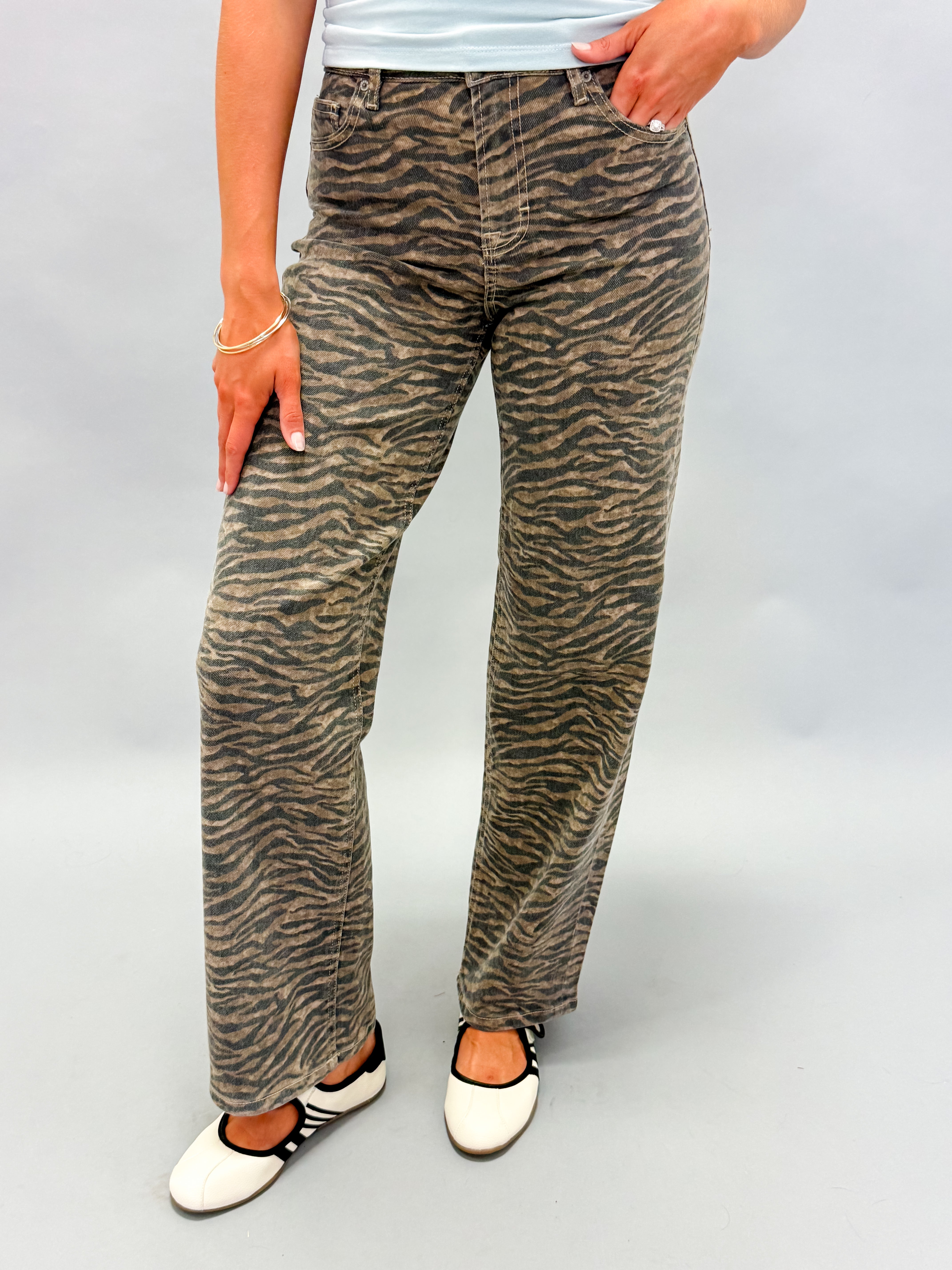 [Hidden] Logan High Rise Dad Jeans-Tiger