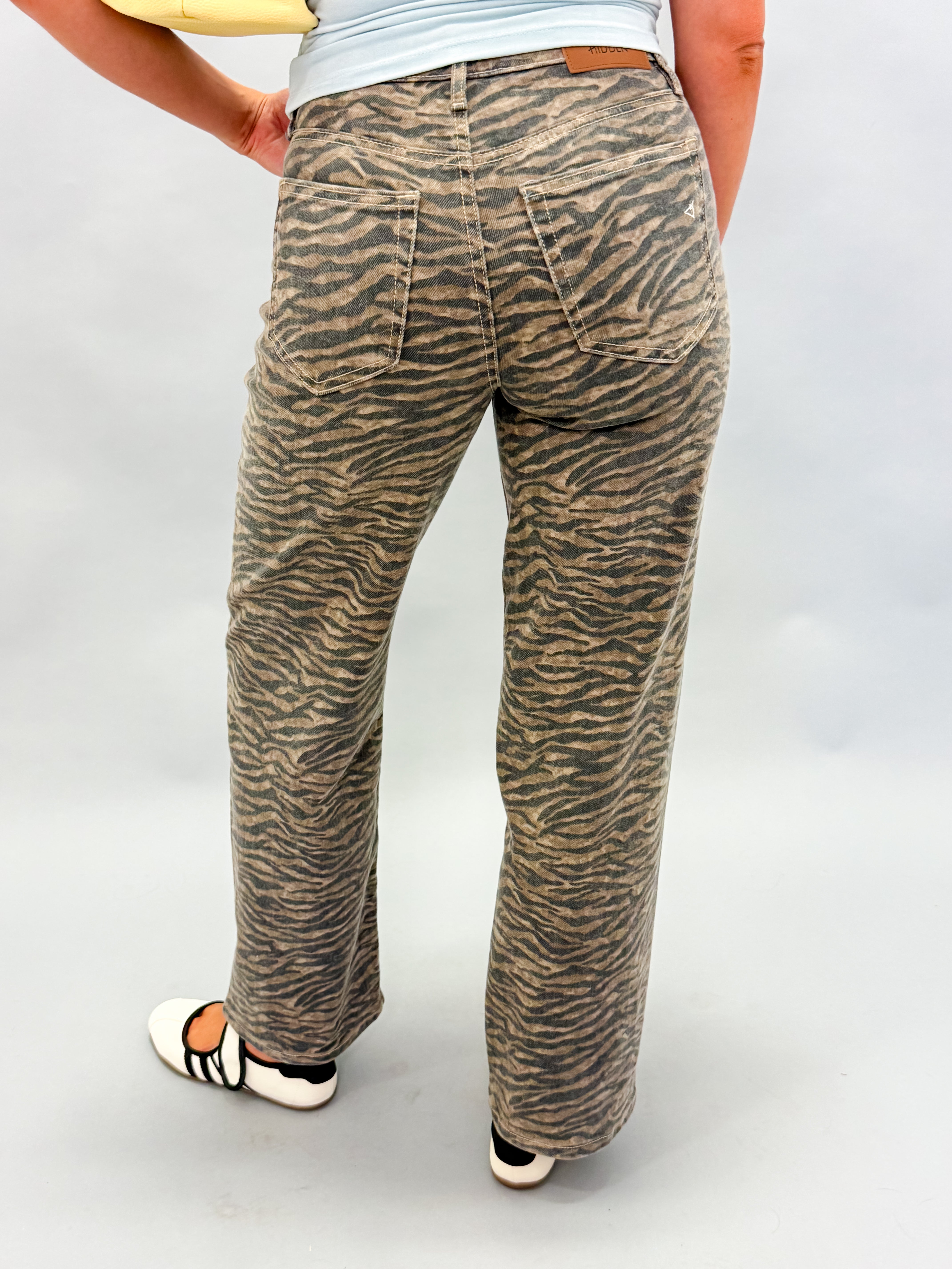 [Hidden] Logan High Rise Dad Jeans-Tiger