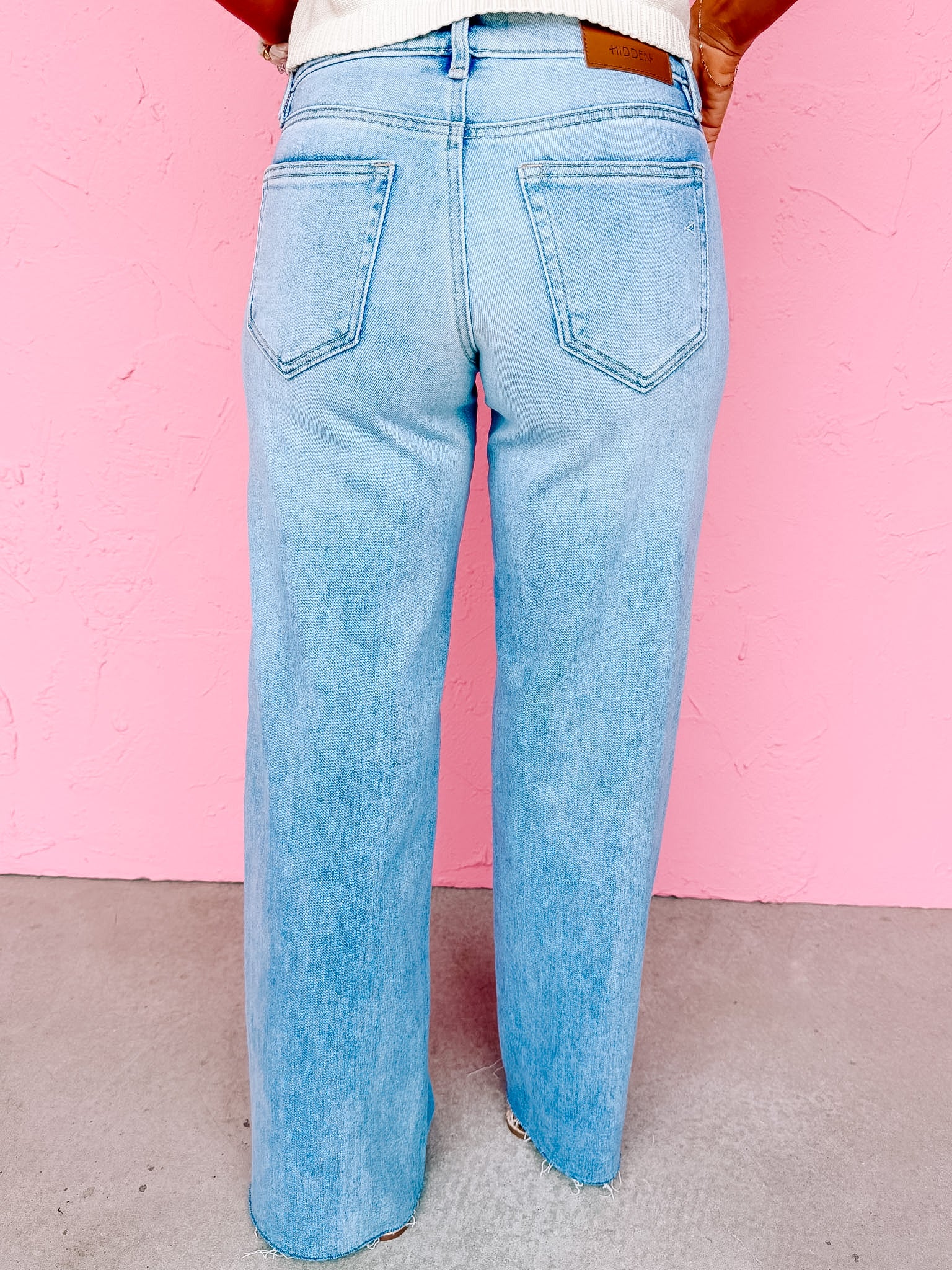 [Hidden] Nori Forward Seams Wide Leg Jeans