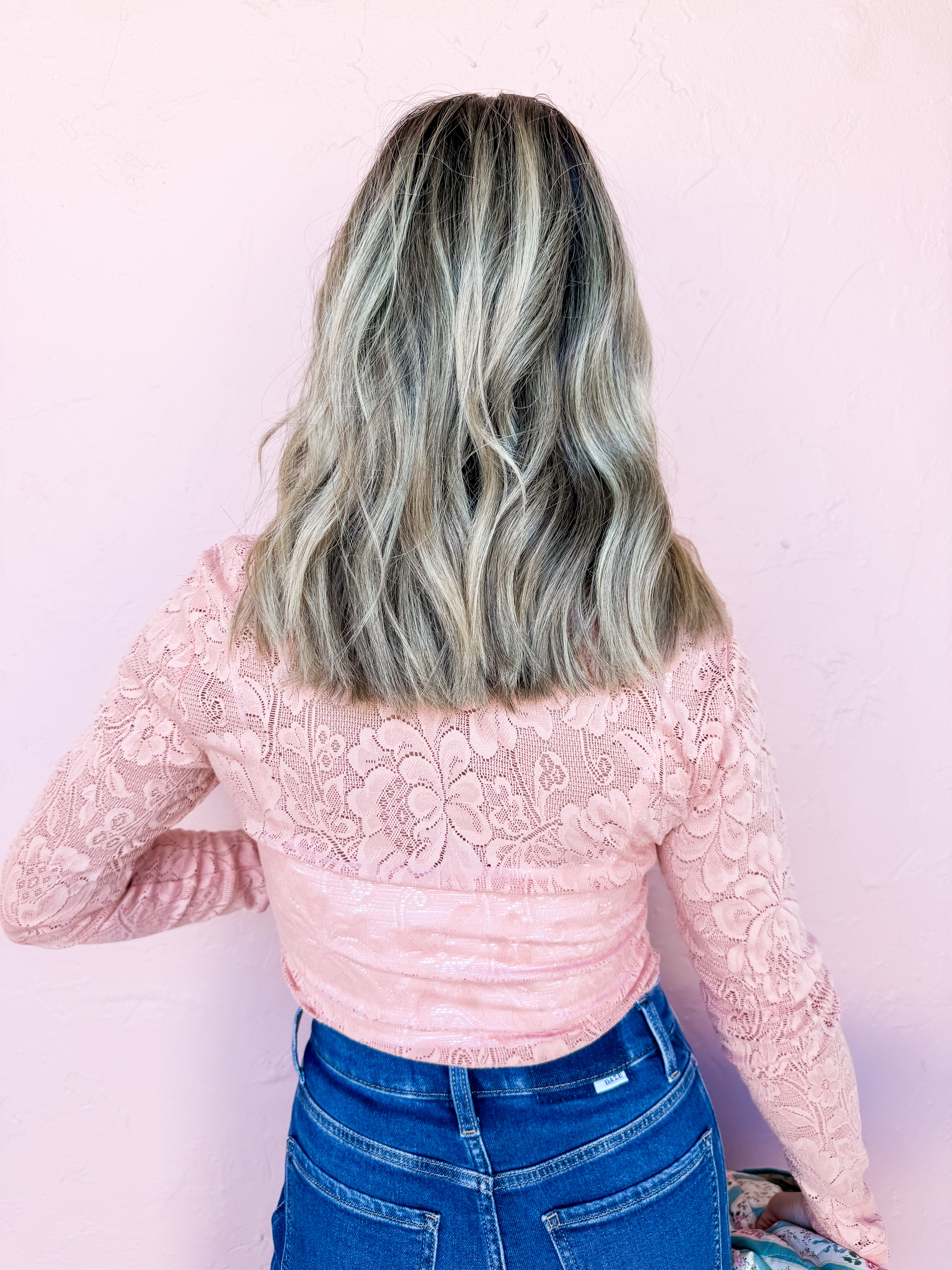 Hide Away Lace Long Sleeve Top