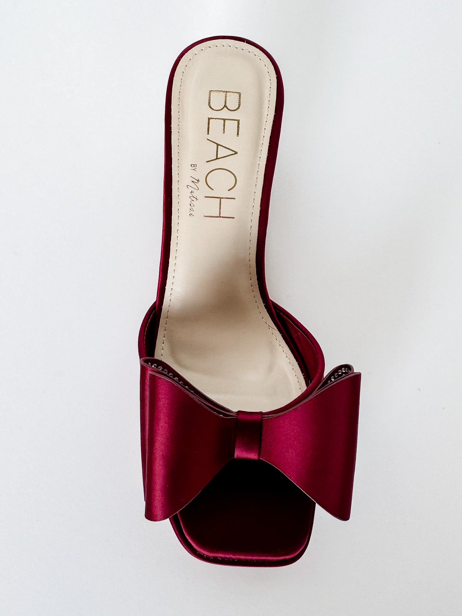 Holland Bow Heeled Sandals-Burgundy