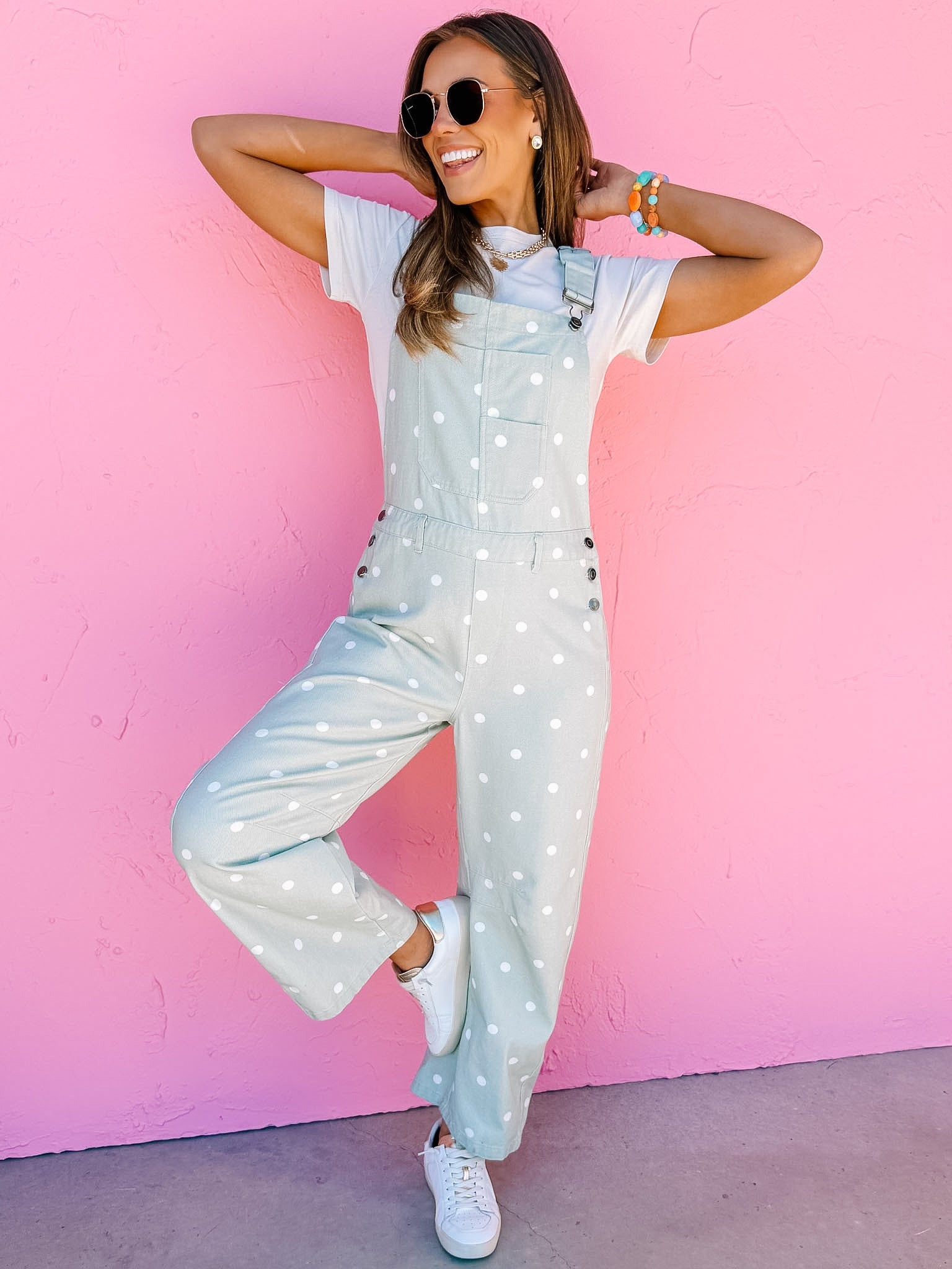 Hollie Polka Dot Overall Jumpsuit