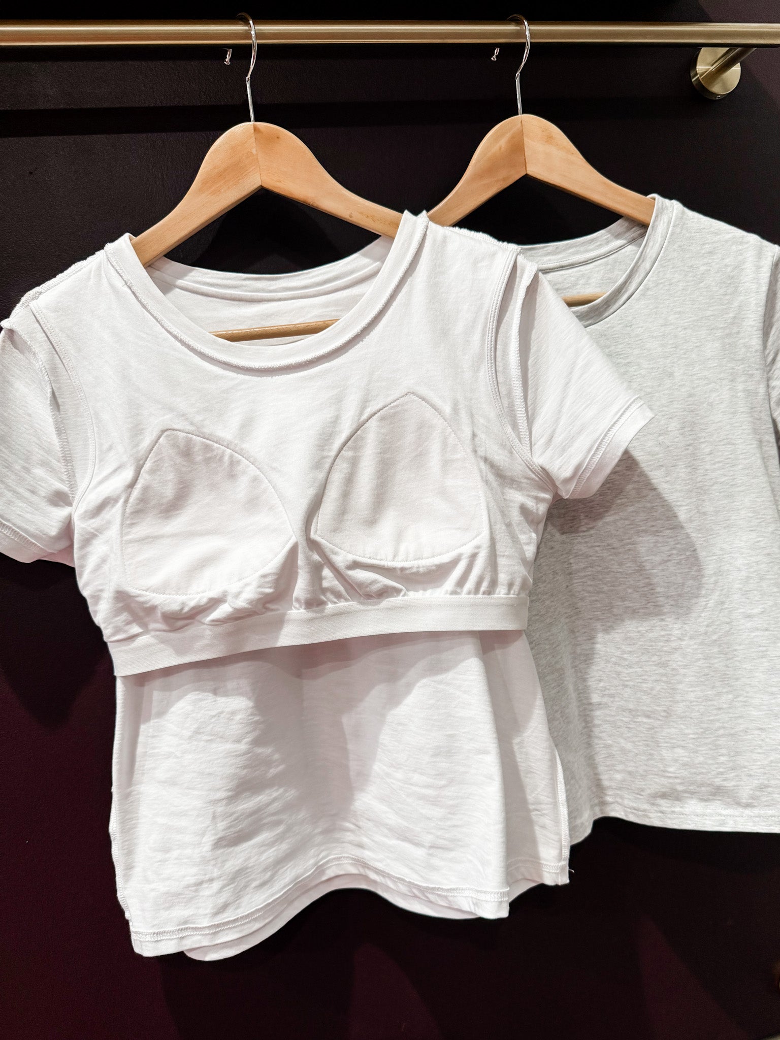 Everyday Bra Top Tee-White