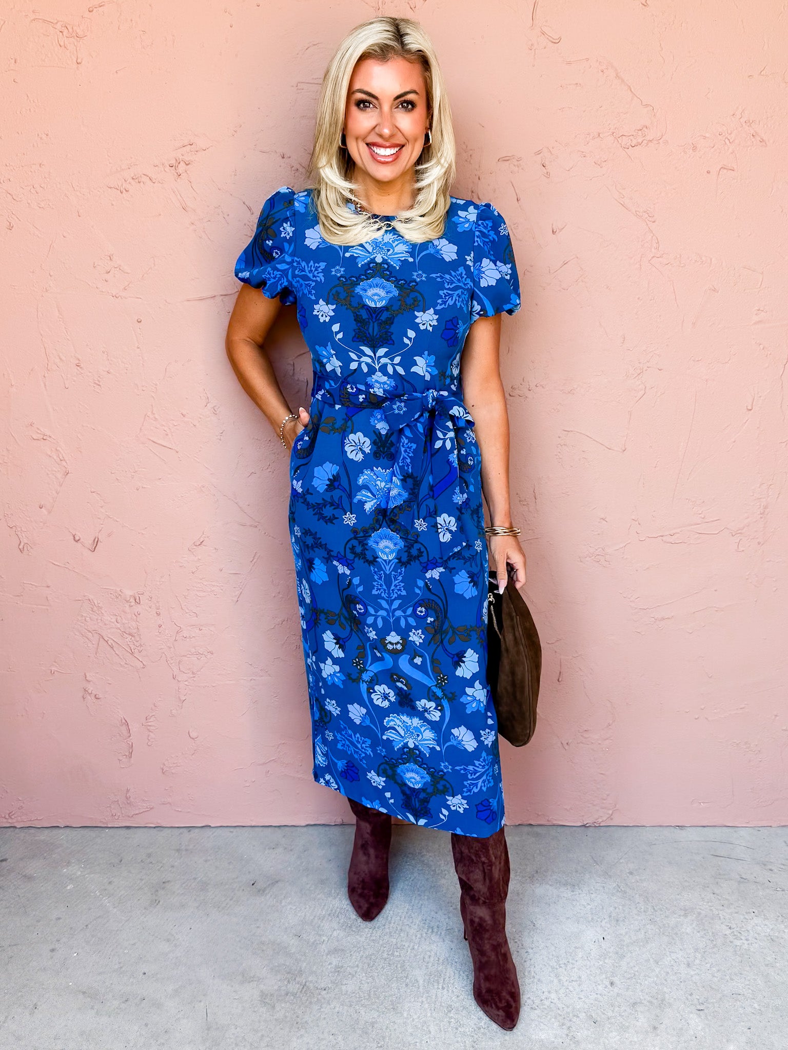 Perfect Timing Floral Midi Dress