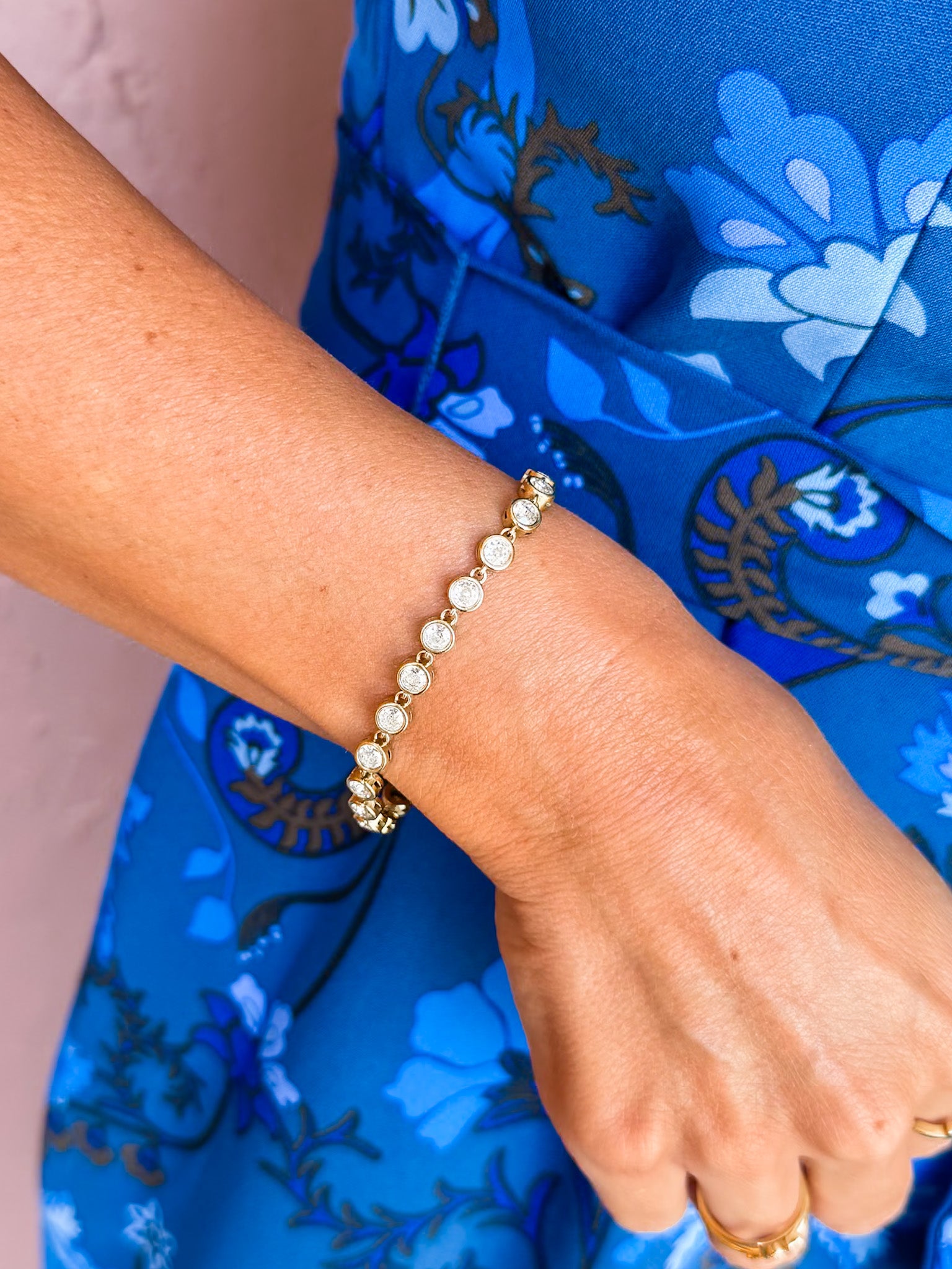 Amity Round Rhinestone Bracelet