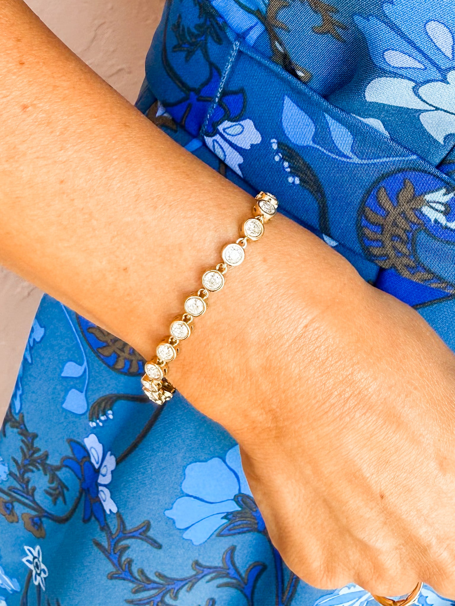 Amity Round Rhinestone Bracelet