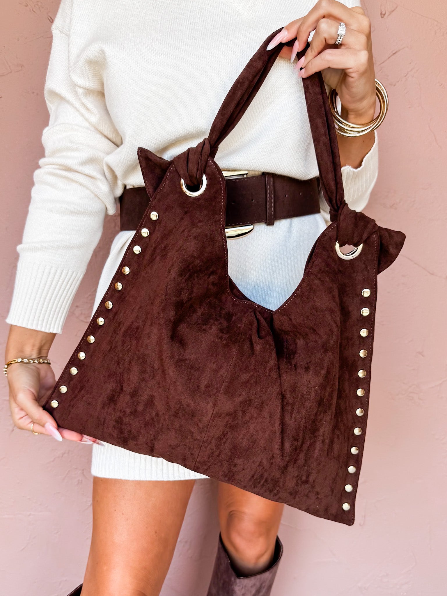 [Moda Luxe] Meadow Hobo Bag-Chocolate