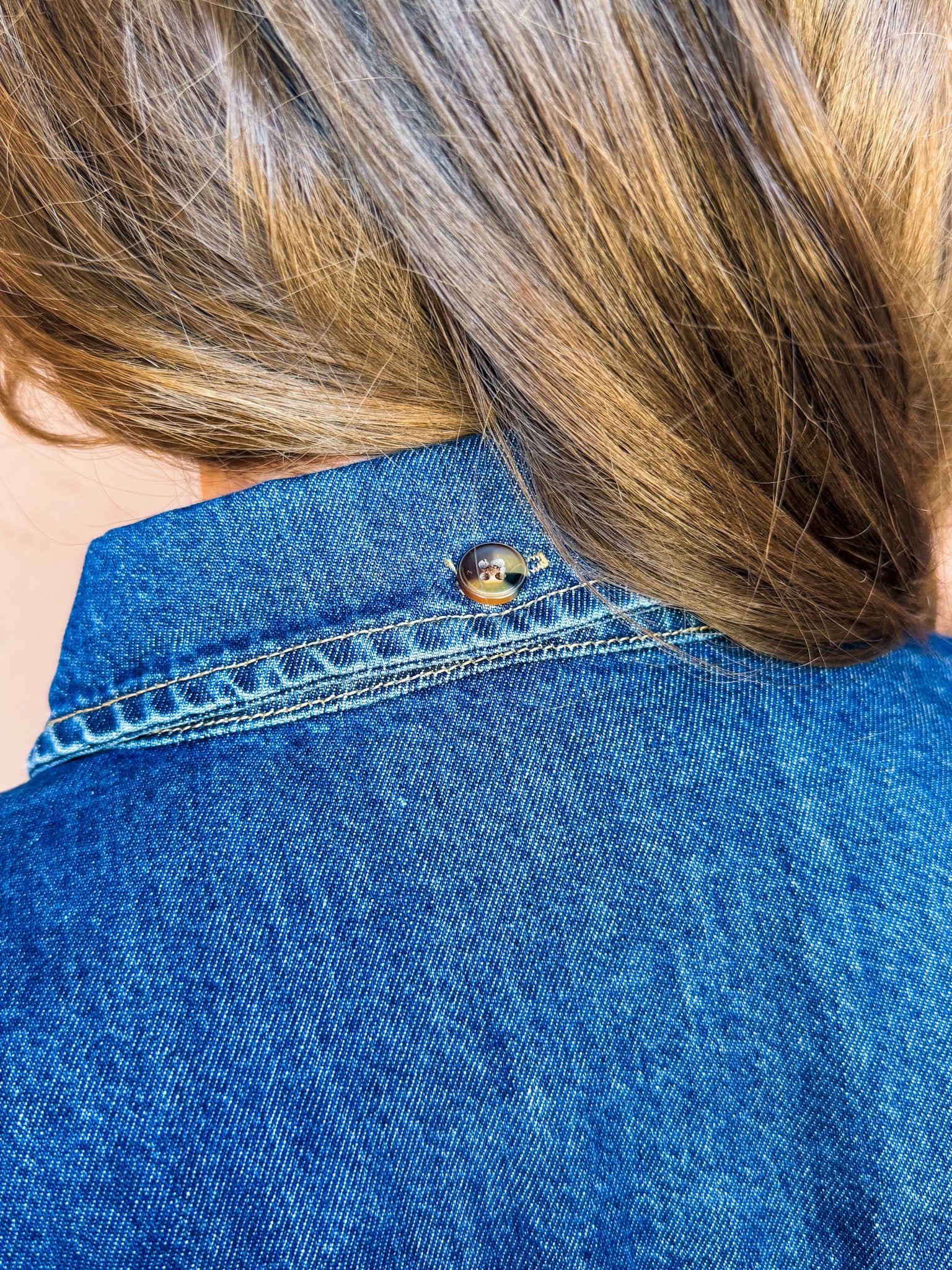 Indigo Escape Oversized Denim Top