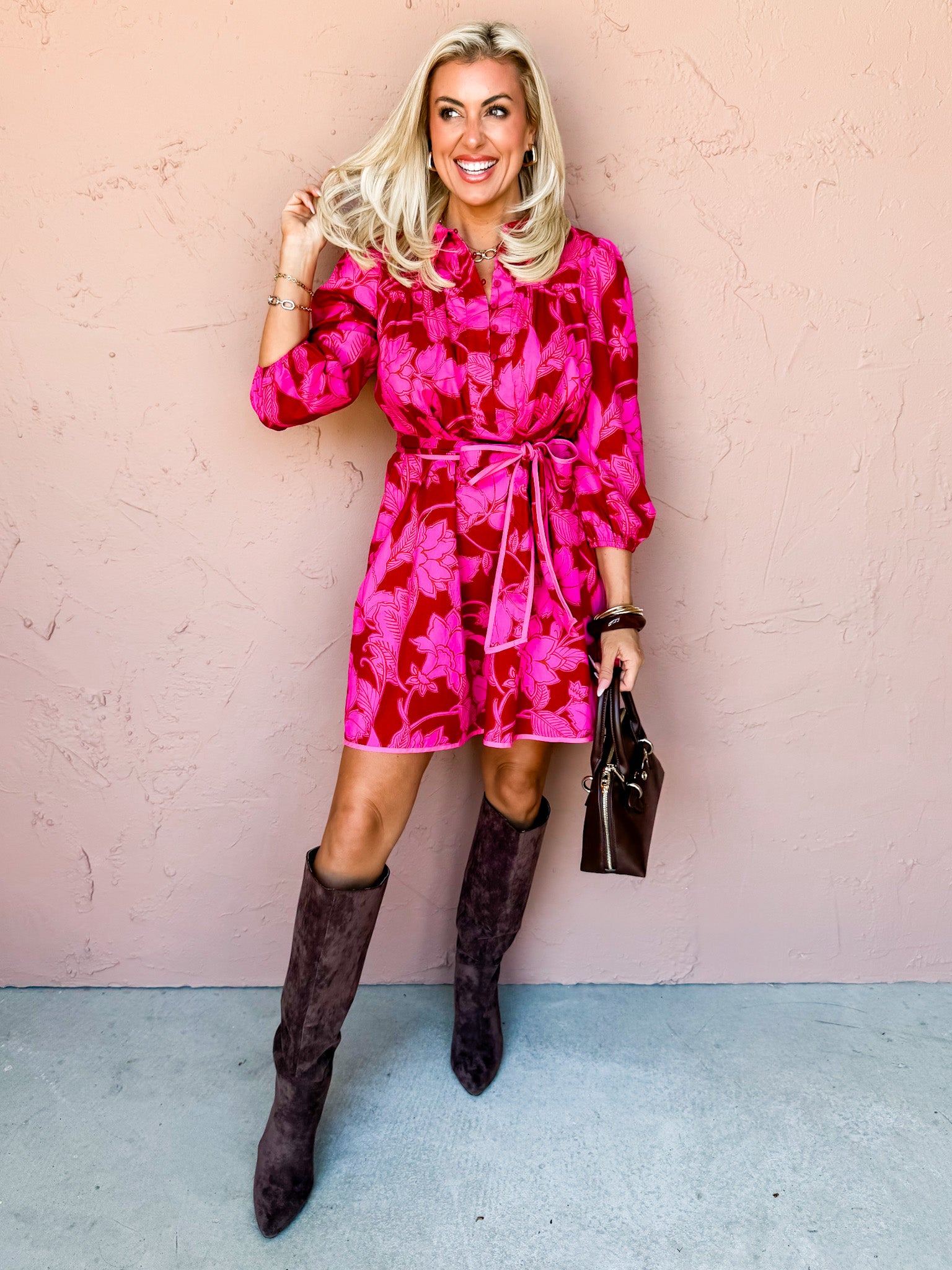 Charm Shift Floral Mini Dress