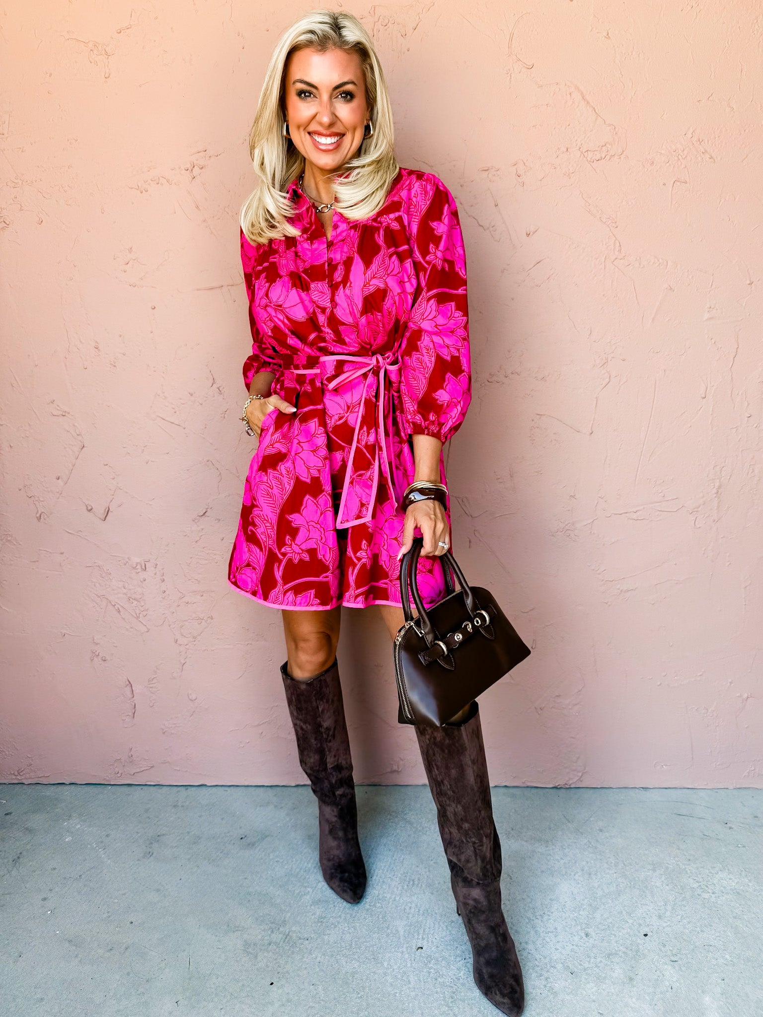 Charm Shift Floral Mini Dress