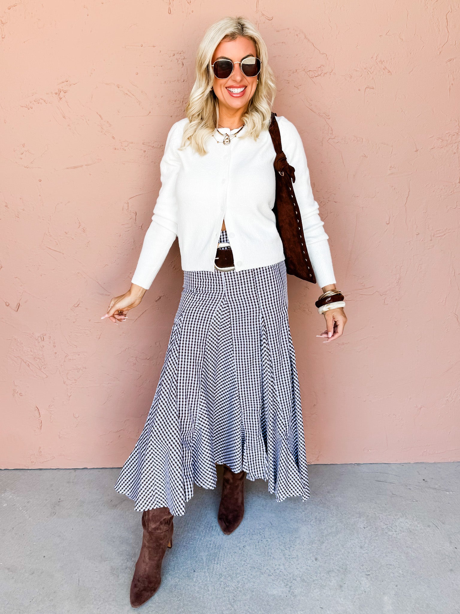 Crew Connection Button Front Cardigan-Off White