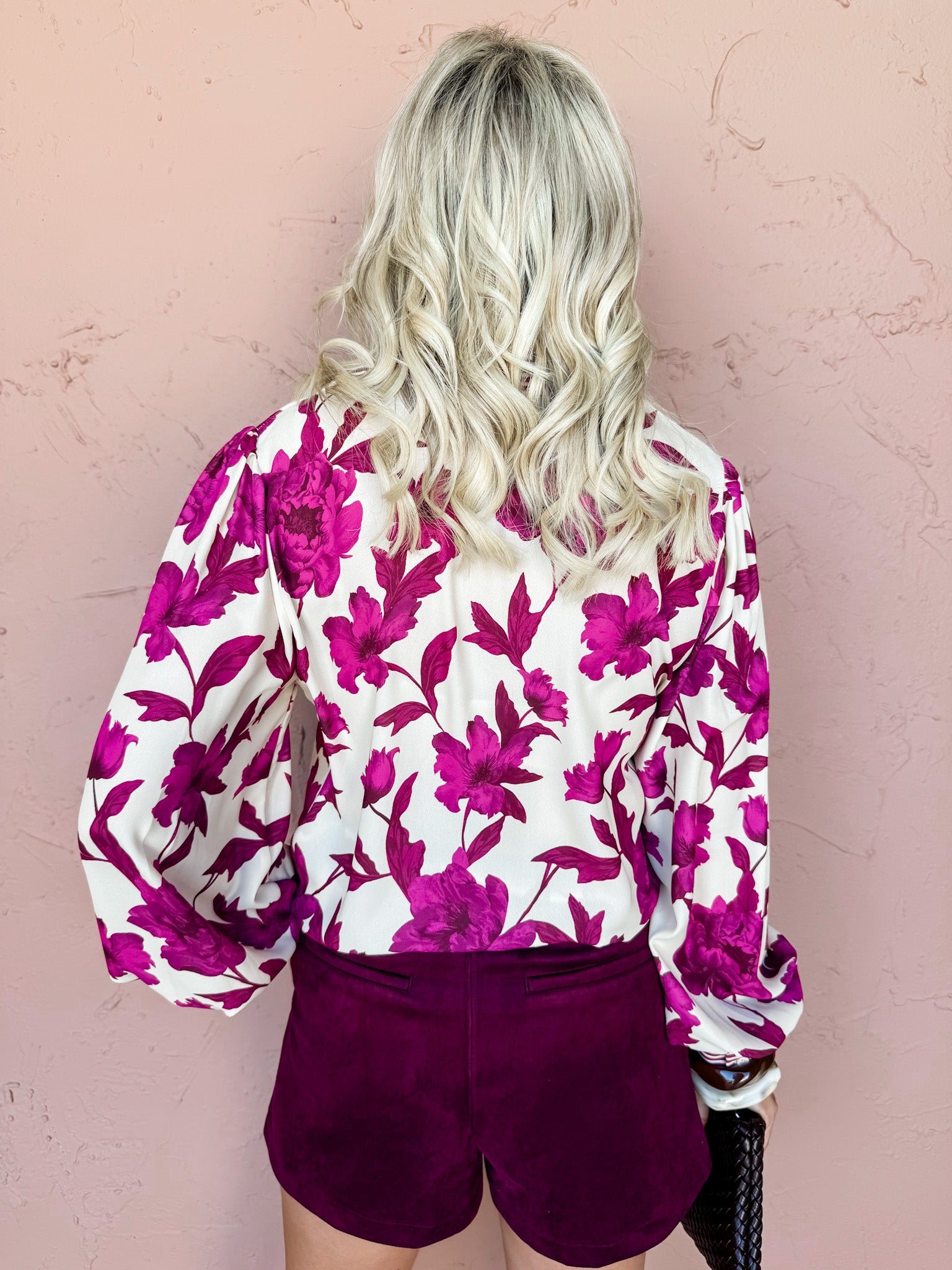 Bloom Darling Floral Button Front Top