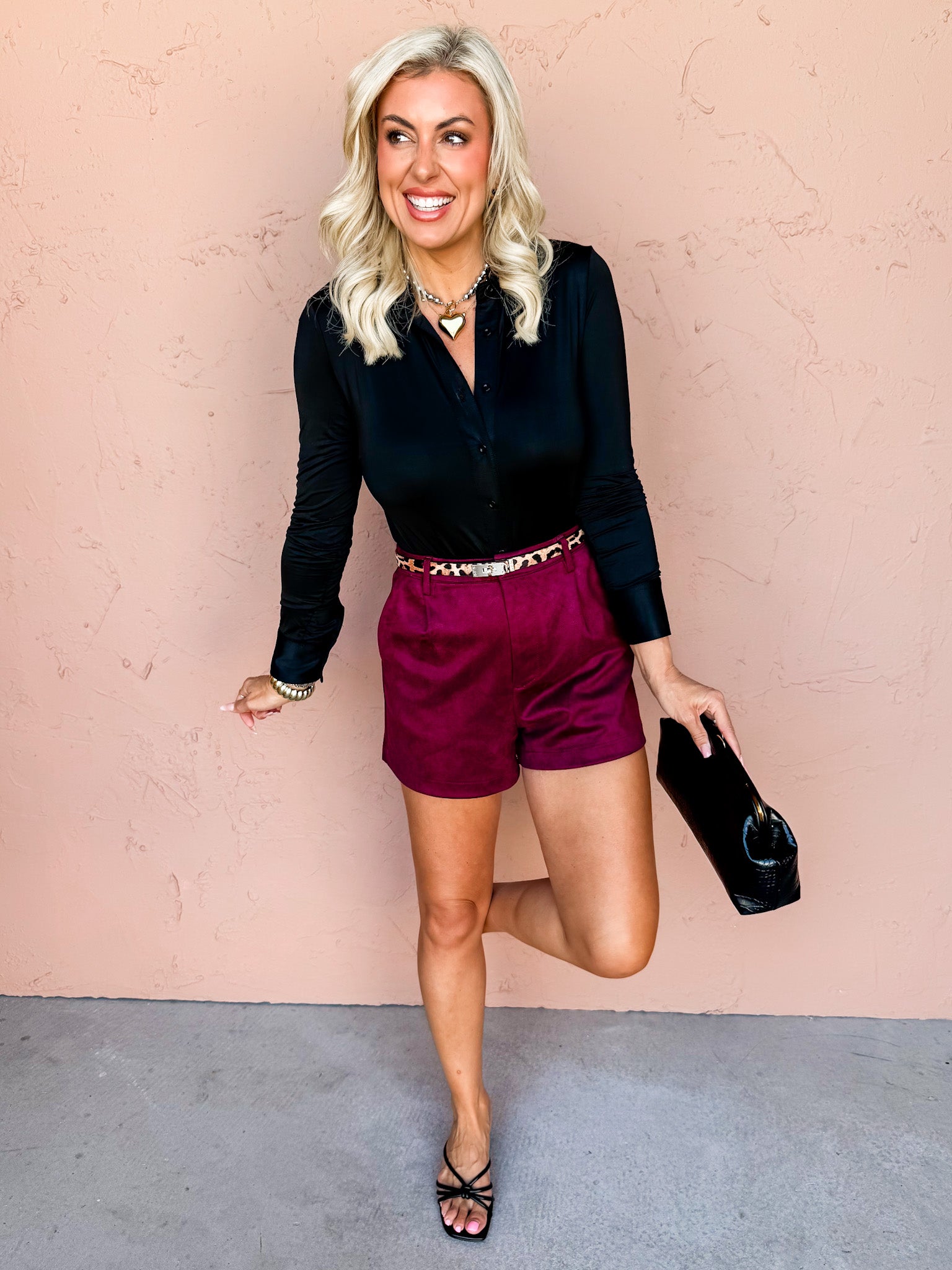 Modern Muse Collared Long Sleeve Bodysuit